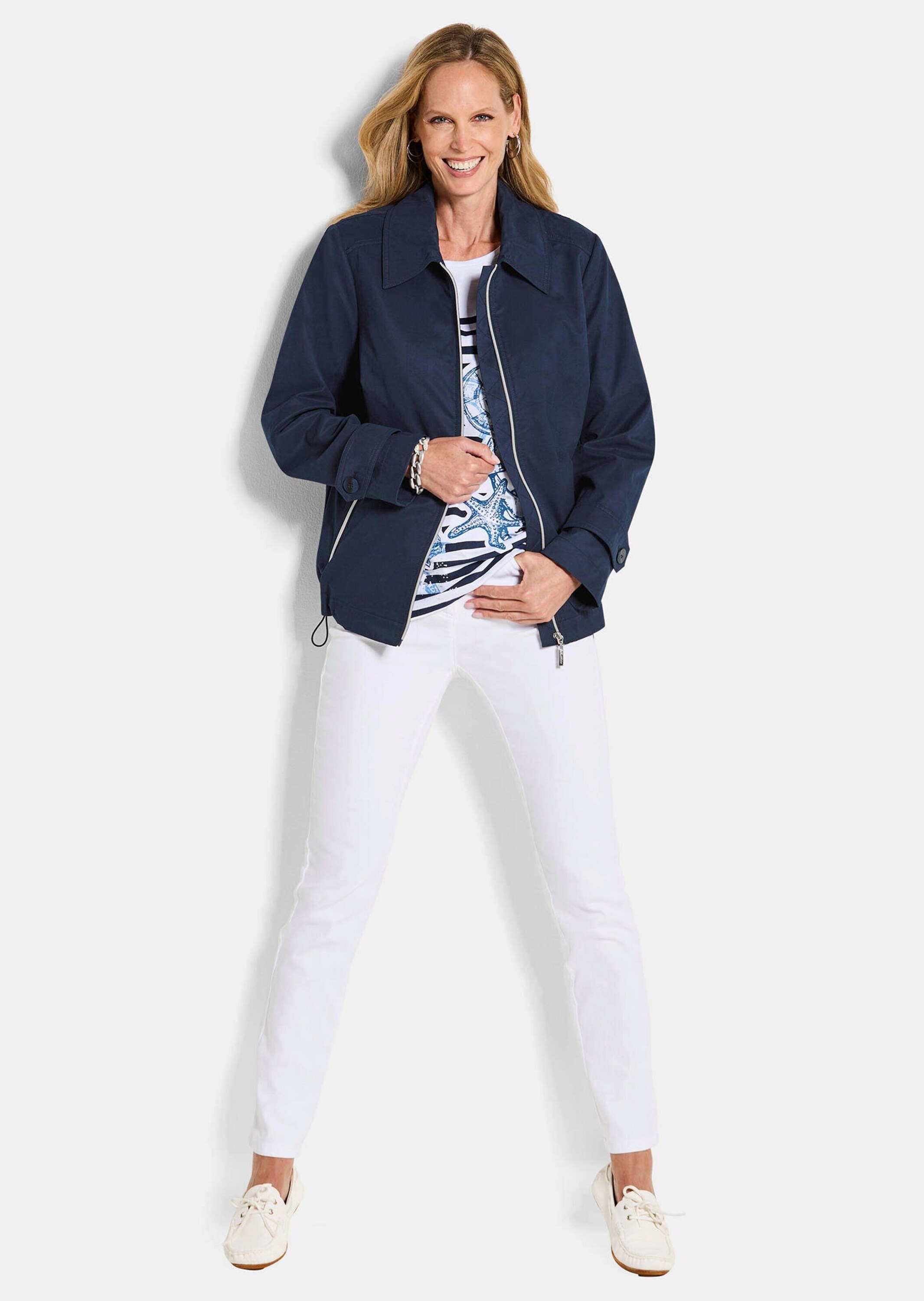 GOLDNER Kurzjacke "Kurzgröße Leichte Jacke im Blouson-Stil" günstig online kaufen