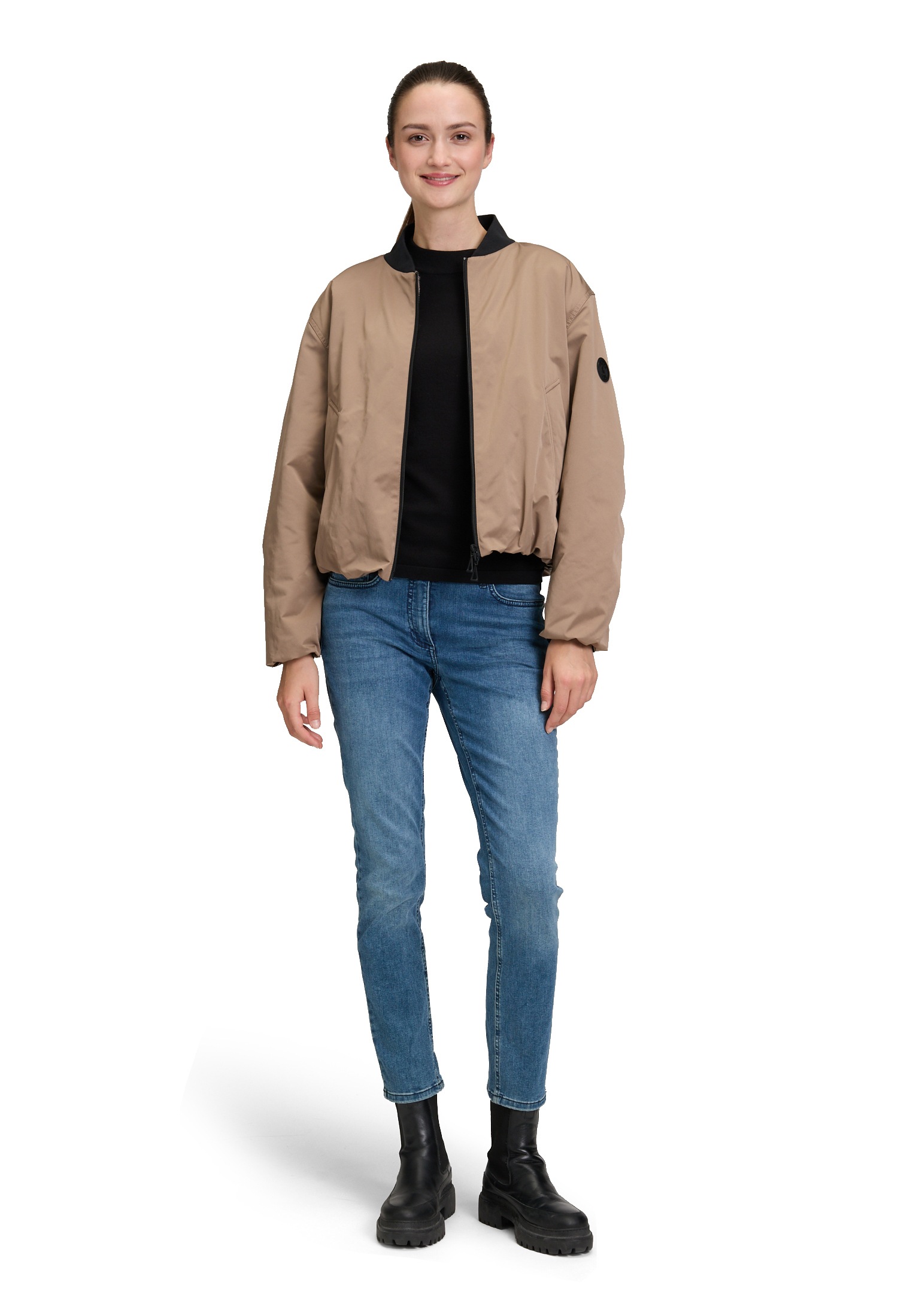 Amber & June Winterjacke »Amber & June Damen Winterjacke mit Kragen«