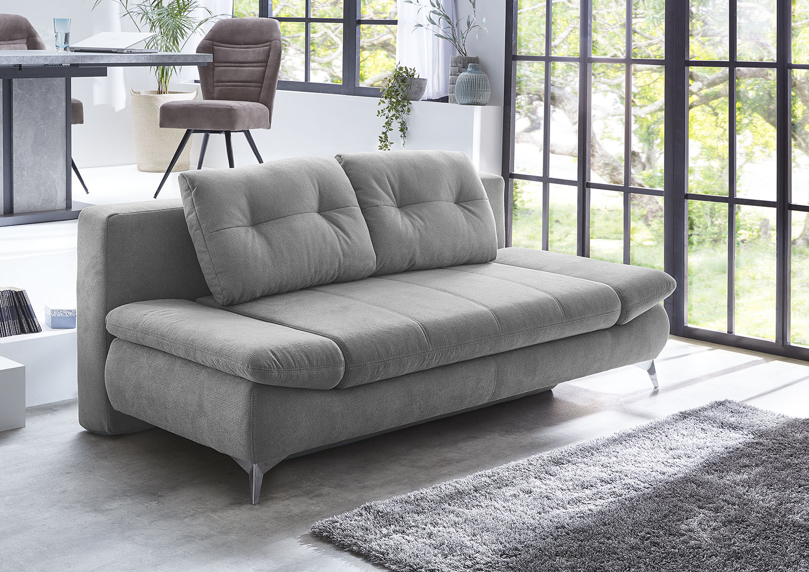 Jockenhöfer Gruppe Schlafsofa "Mats, B: 200 cm, Liegefl. 160x200 cm" mit Schlaffunktion, Bettkasten & Armteilverstellung