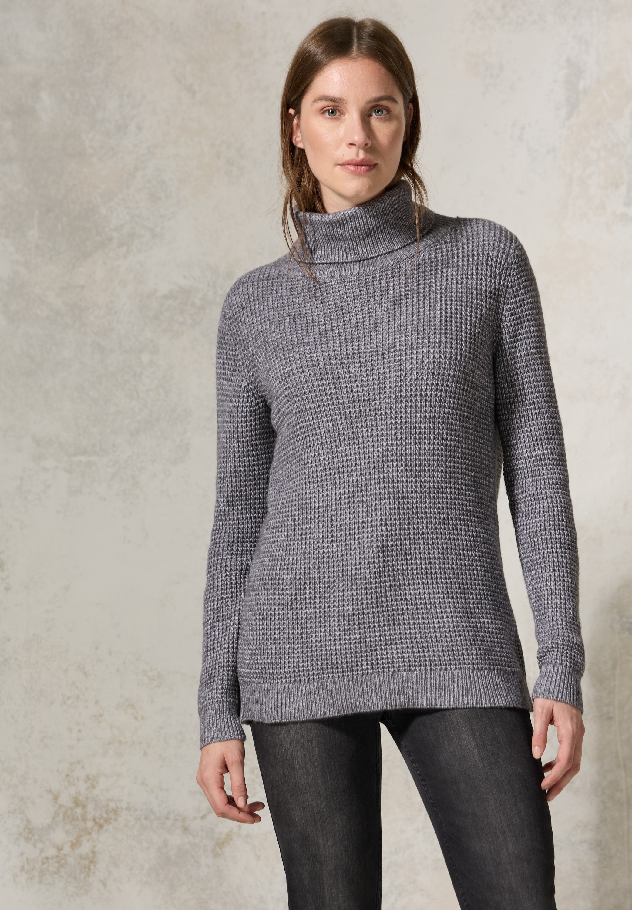 Cecil Rollkragenpullover, im soften Baumwoll-Mix