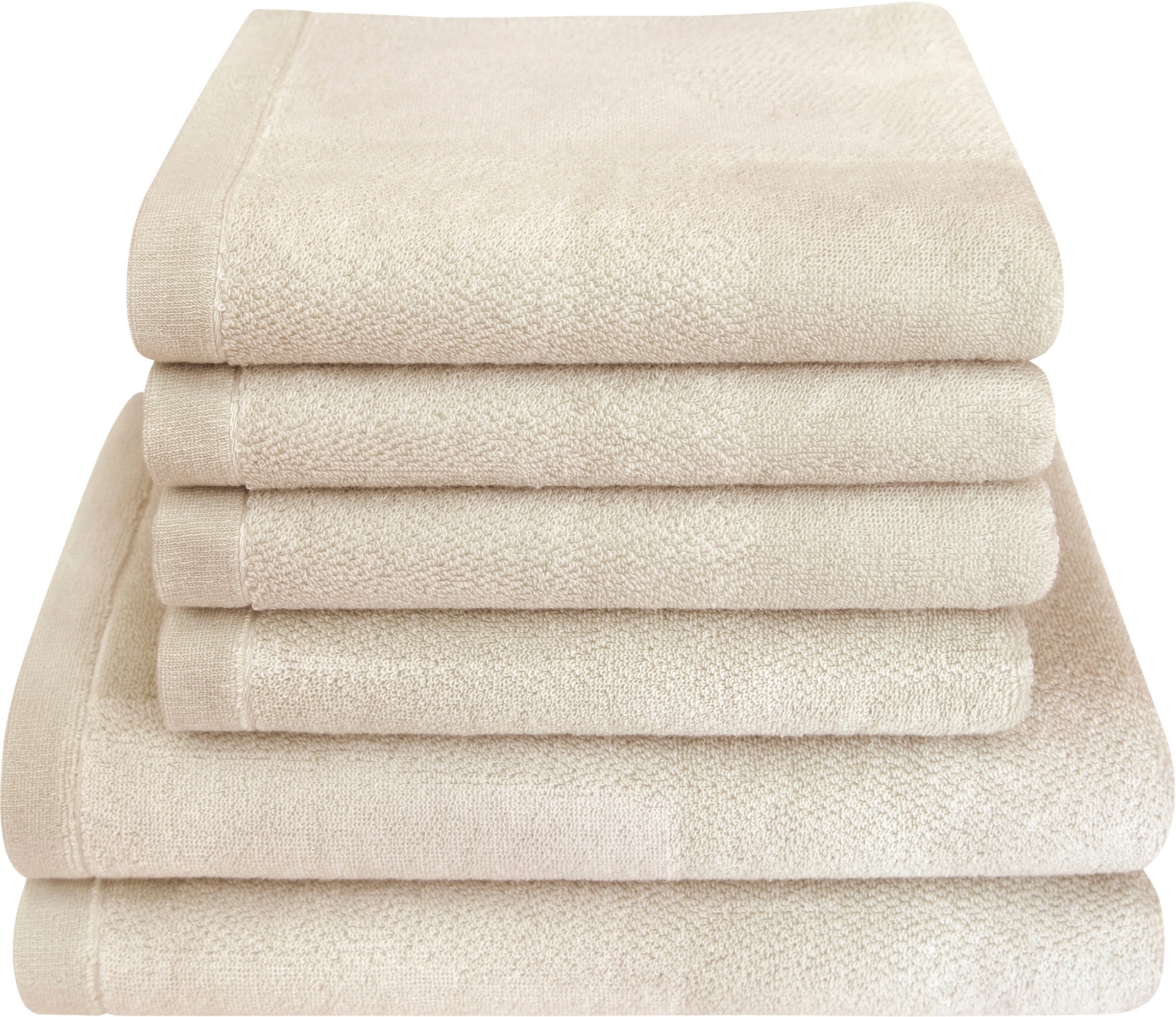 Dyckhoff Handtuch Set "Landscape" Set 6 Stk. Walkfrottier 4 Handtücher (50x günstig online kaufen