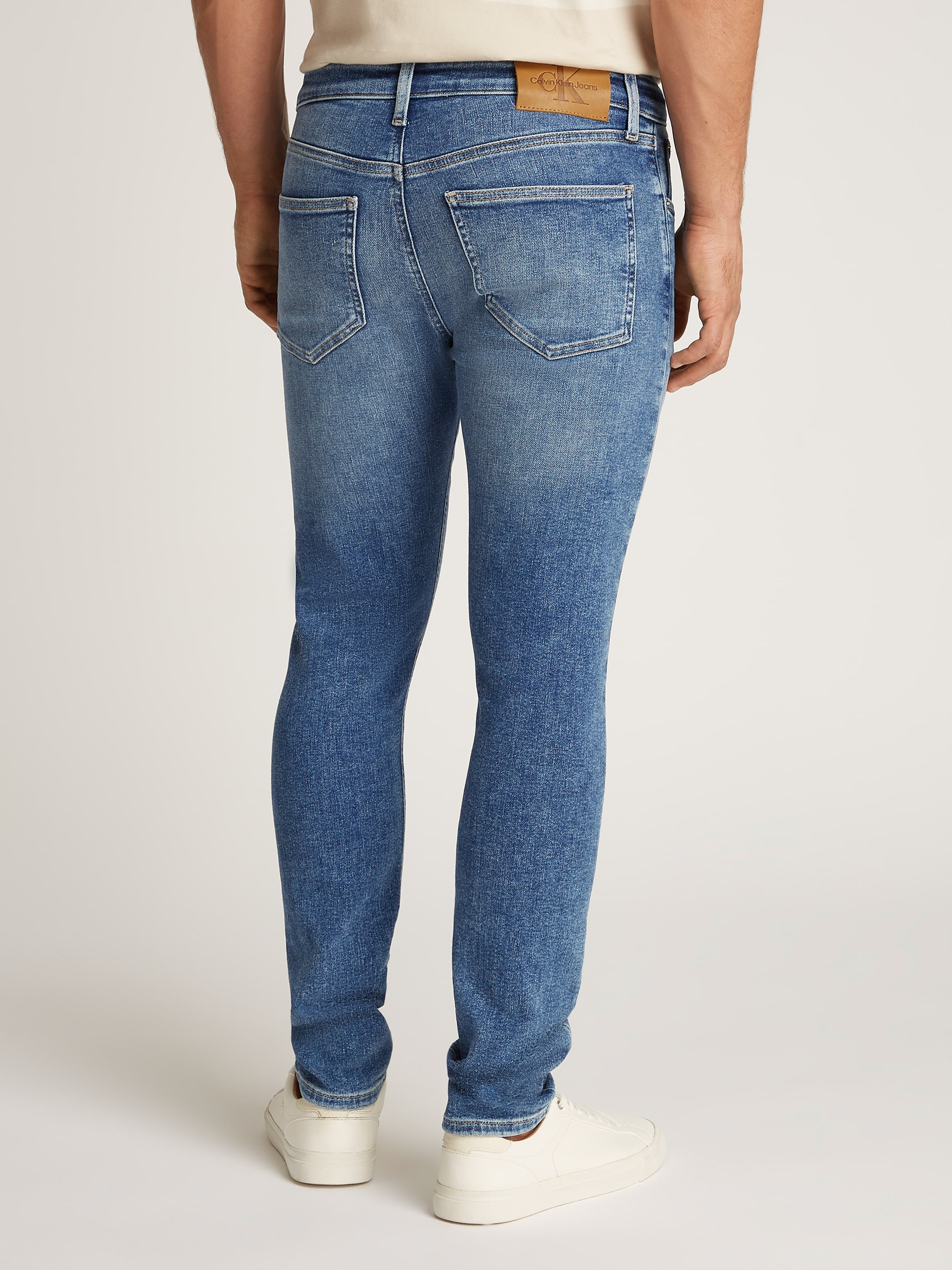 Calvin Klein Jeans Skinny-fit-Jeans »SKINNY«, Coinpocket, Logostickerei