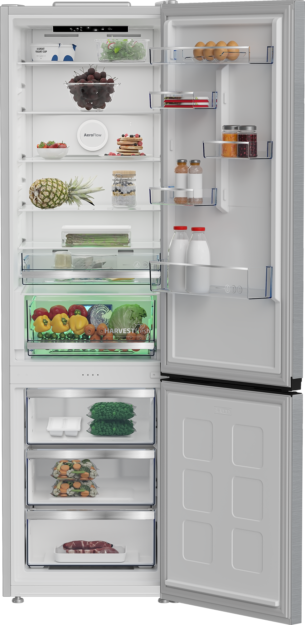 BEKO Kühl-/Gefrierkombination »B5RCNA416HXB« 203,5 cm hoch 59,5 cm breit