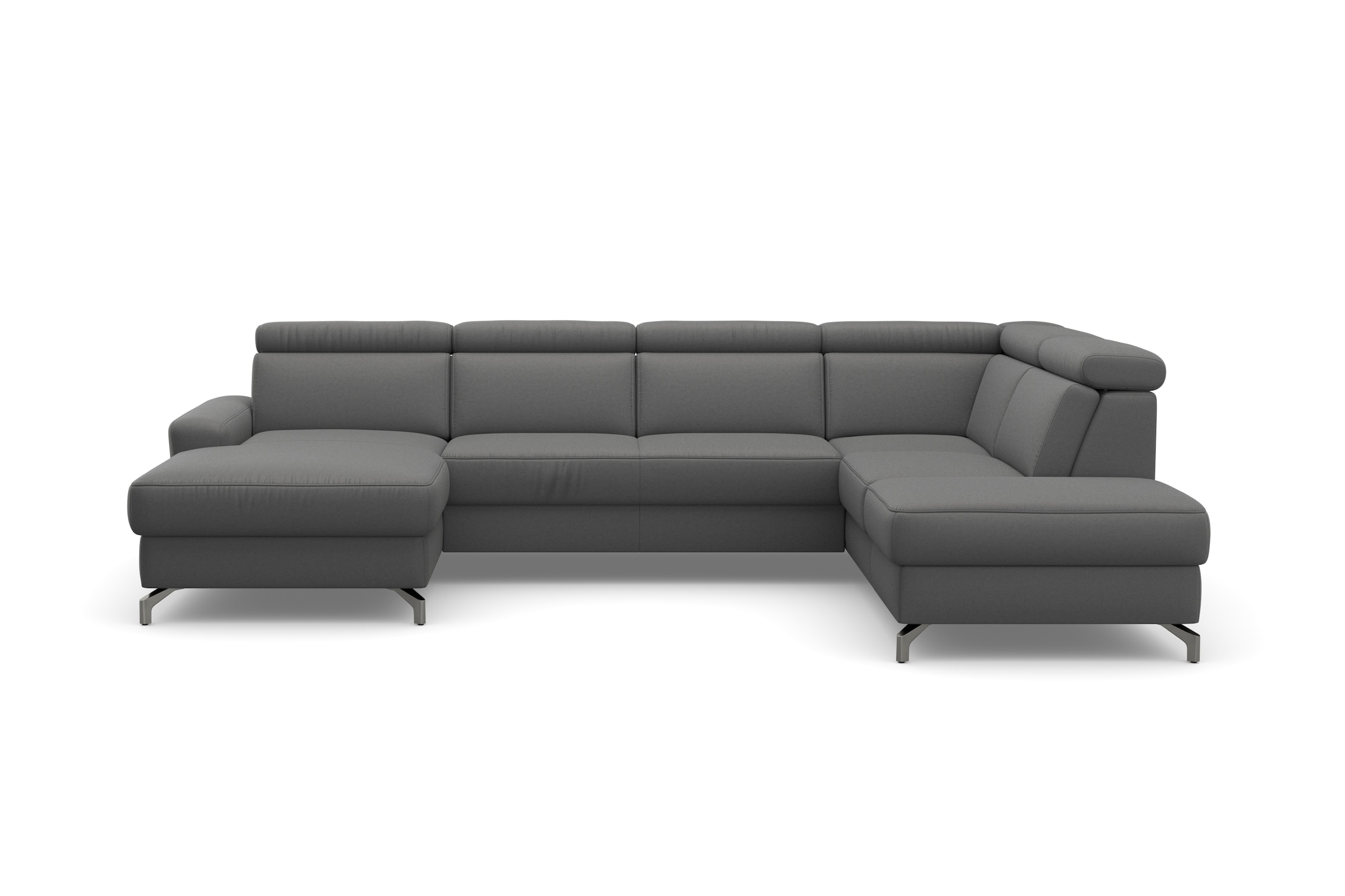 sit&more Wohnlandschaft "Scarlett U-Form" inklusive Kopfteilverstellung, optional Schlaffunktion & Bettkasten