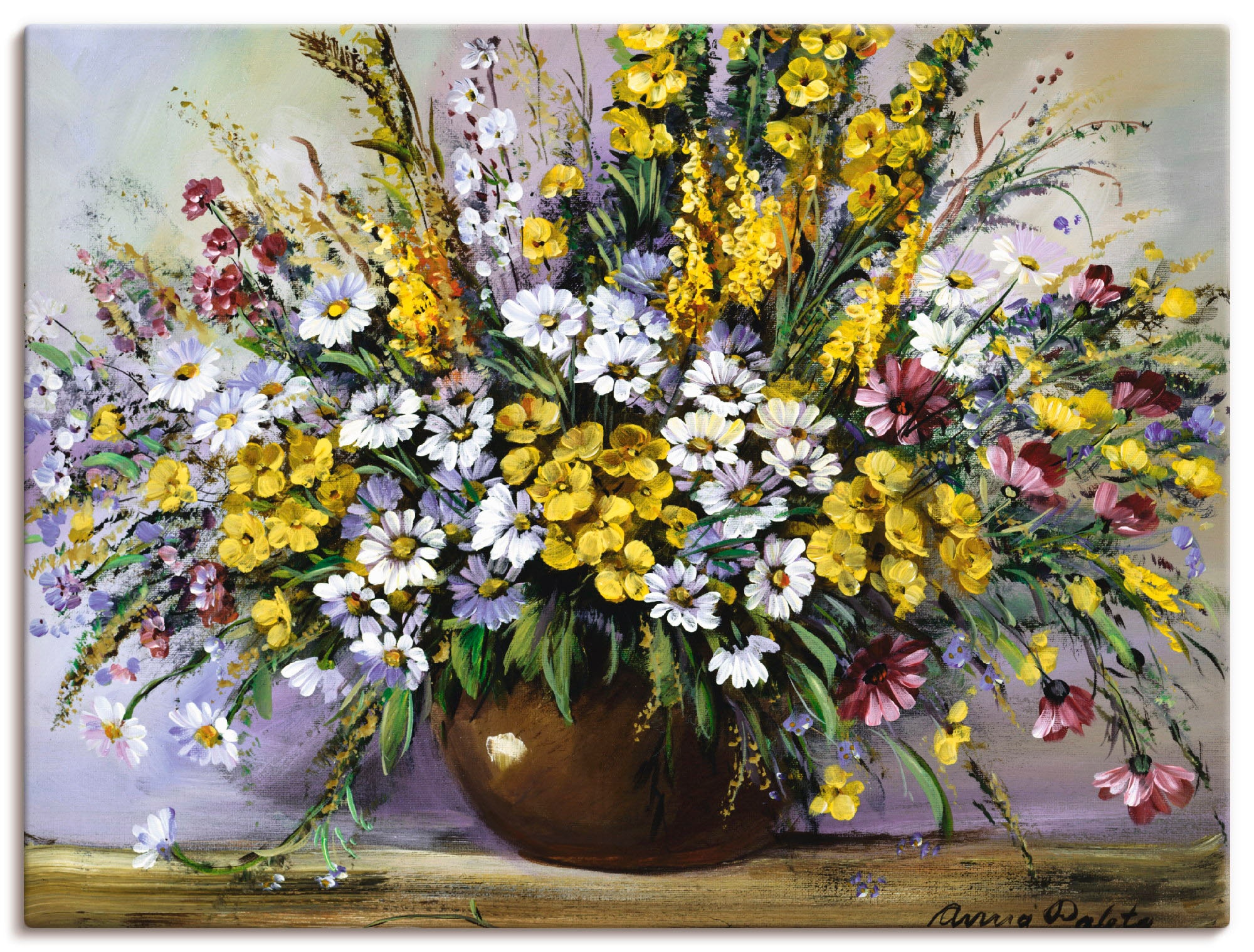 als (1 | Wandaufkleber Leinwandbild, in Größen von oder BAUR Wandbild St.), Poster Artland kaufen Blumen, Gänseblümchen«, »Herrlichkeit versch.