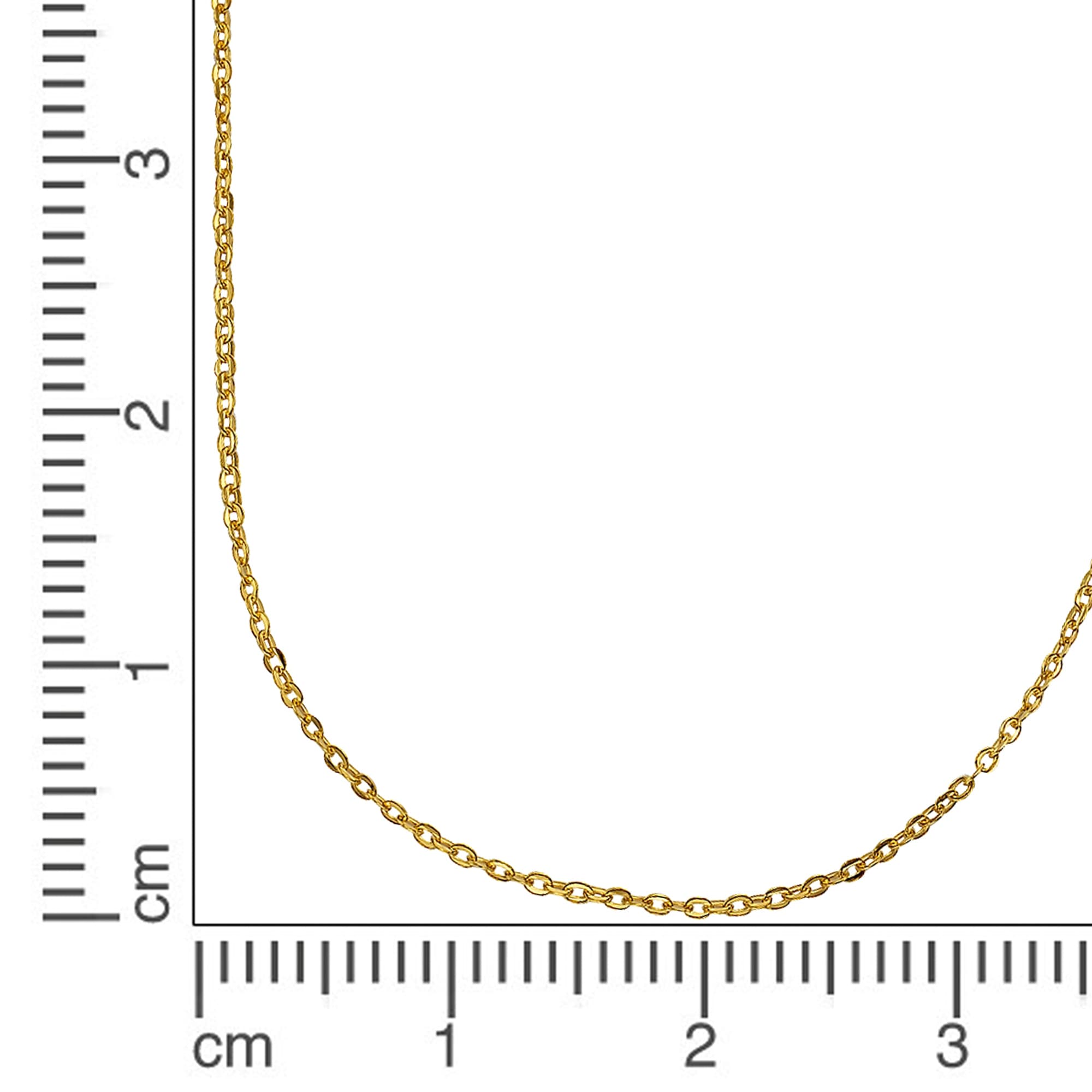 Vivance Collierkettchen »375 Gold Ankerkette 45cm«