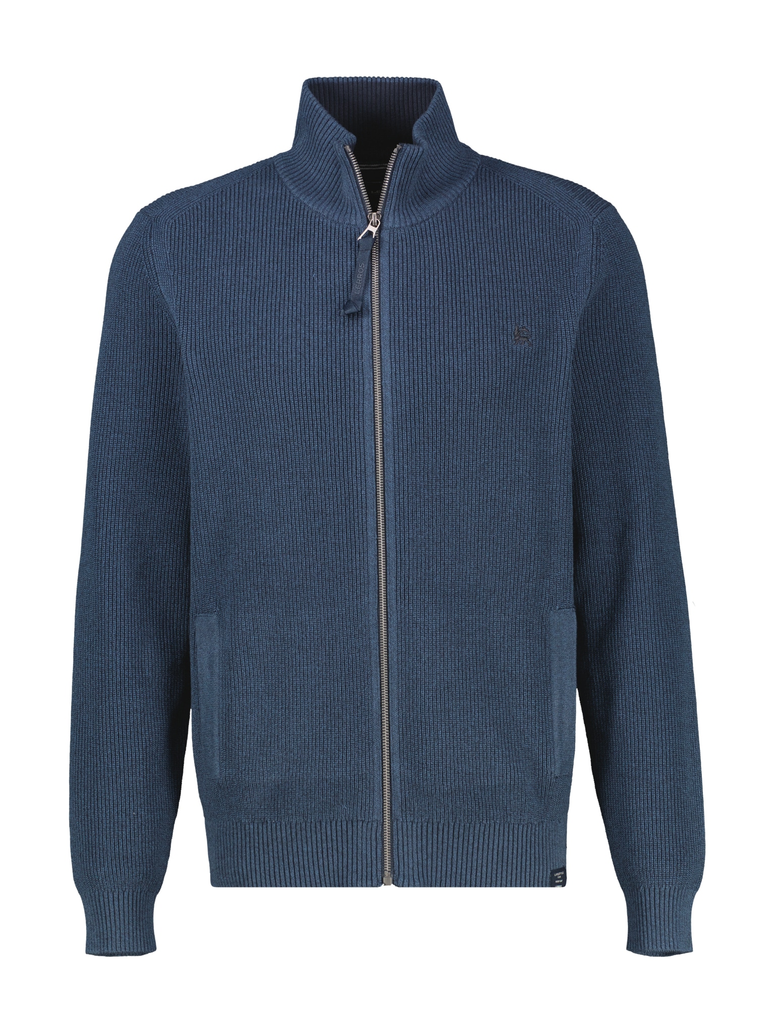 LERROS Strickjacke mit Reißverschluss und Stehkragen