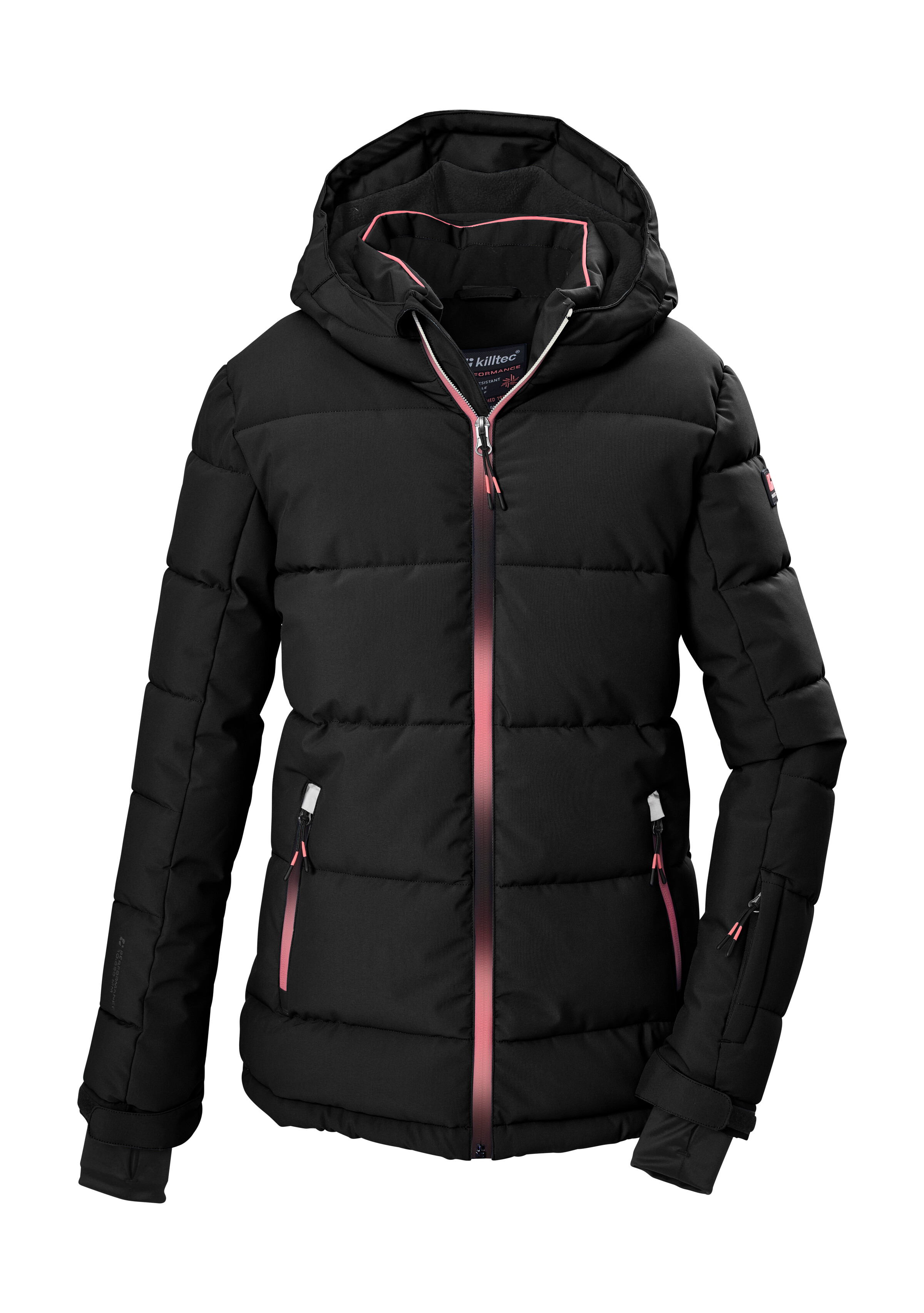Killtec Skijacke "KSW 186 GRLS SKI JCKT" Winddichte, wasserabweisende Ski-Steppjacke mit Schneefang