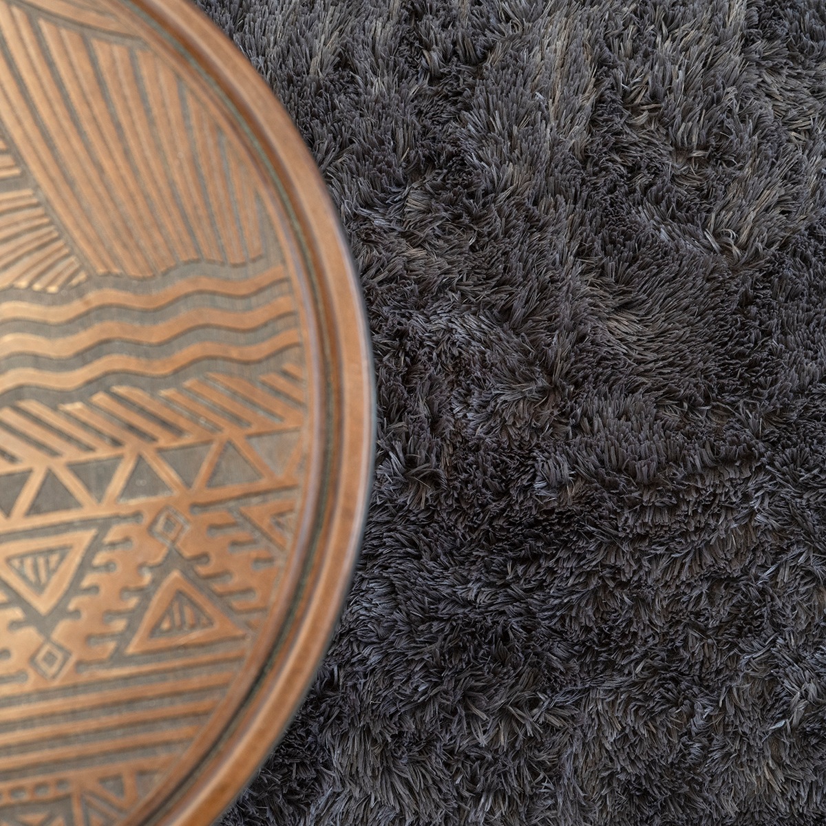 Thumbnail - the carpet Teppich "Soft Shaggy" rund 35 mm Höhe Flauschiger Hochflor Teppich, Wohnzimmer, Anti-Rutsch Unterseite