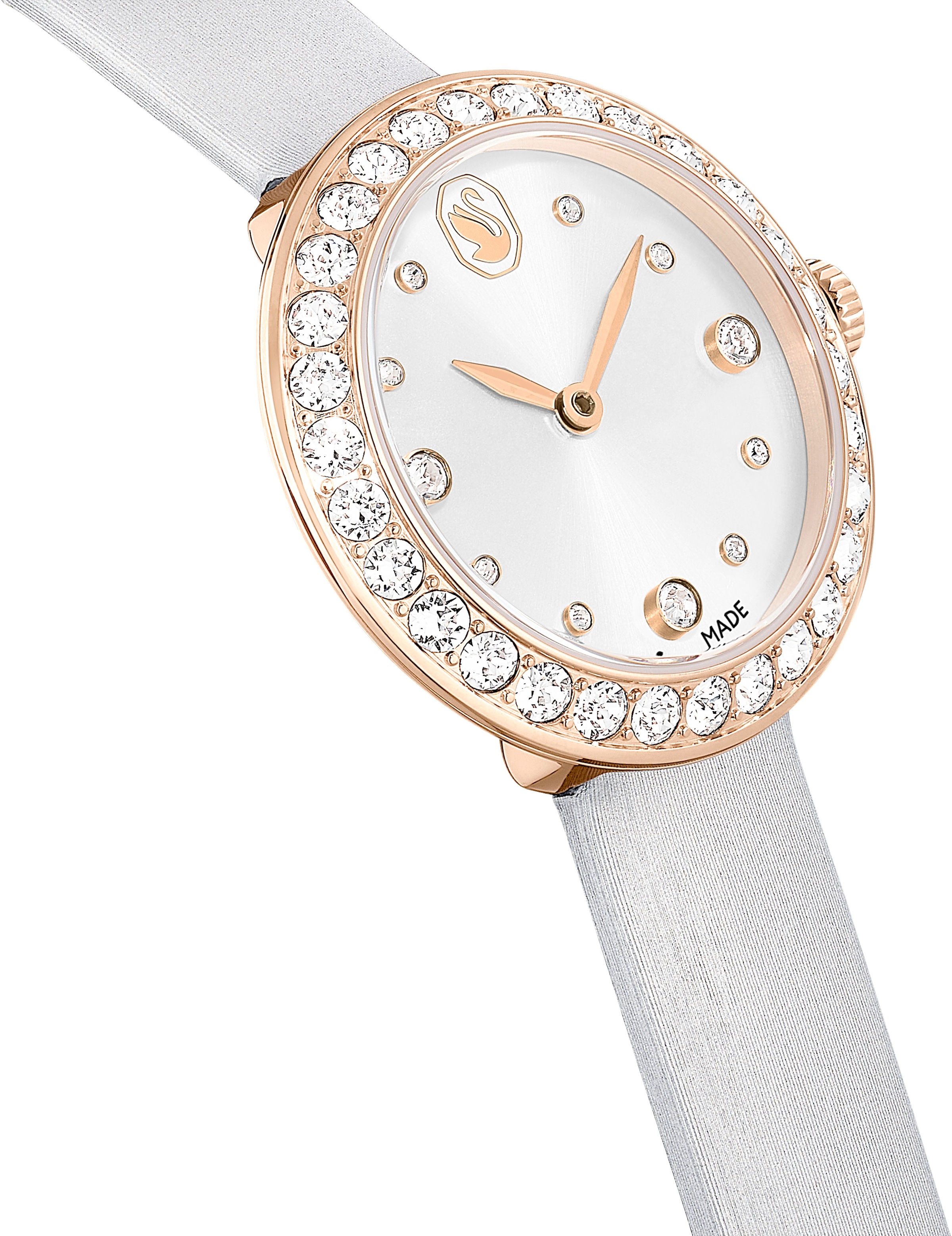 Swarovski Quarzuhr »MATRIX TENNIS«, Armbanduhr, Damenuhr, Swiss Made, Lederarmband, analog