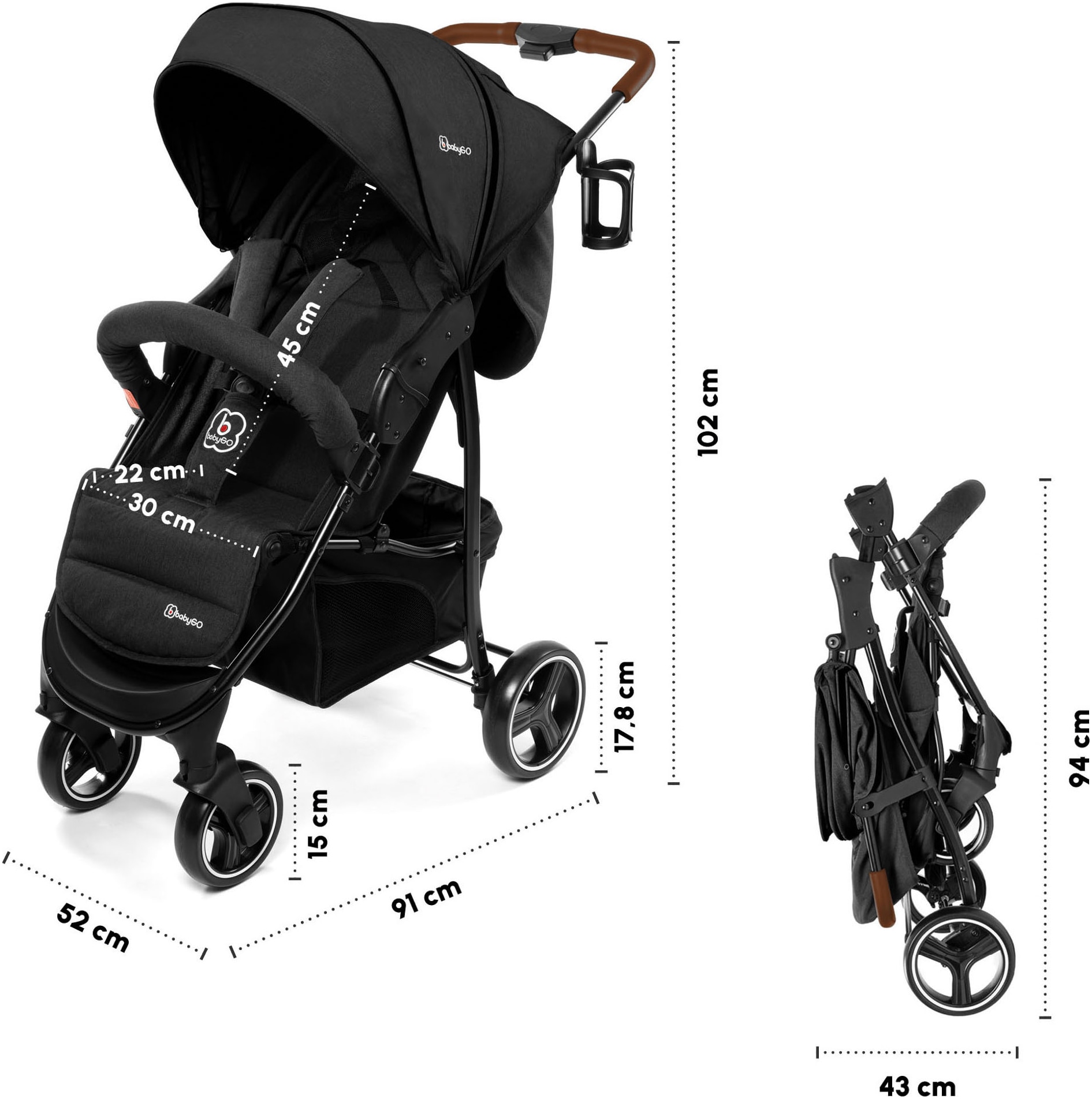 BabyGo Kinder-Buggy »Basket«