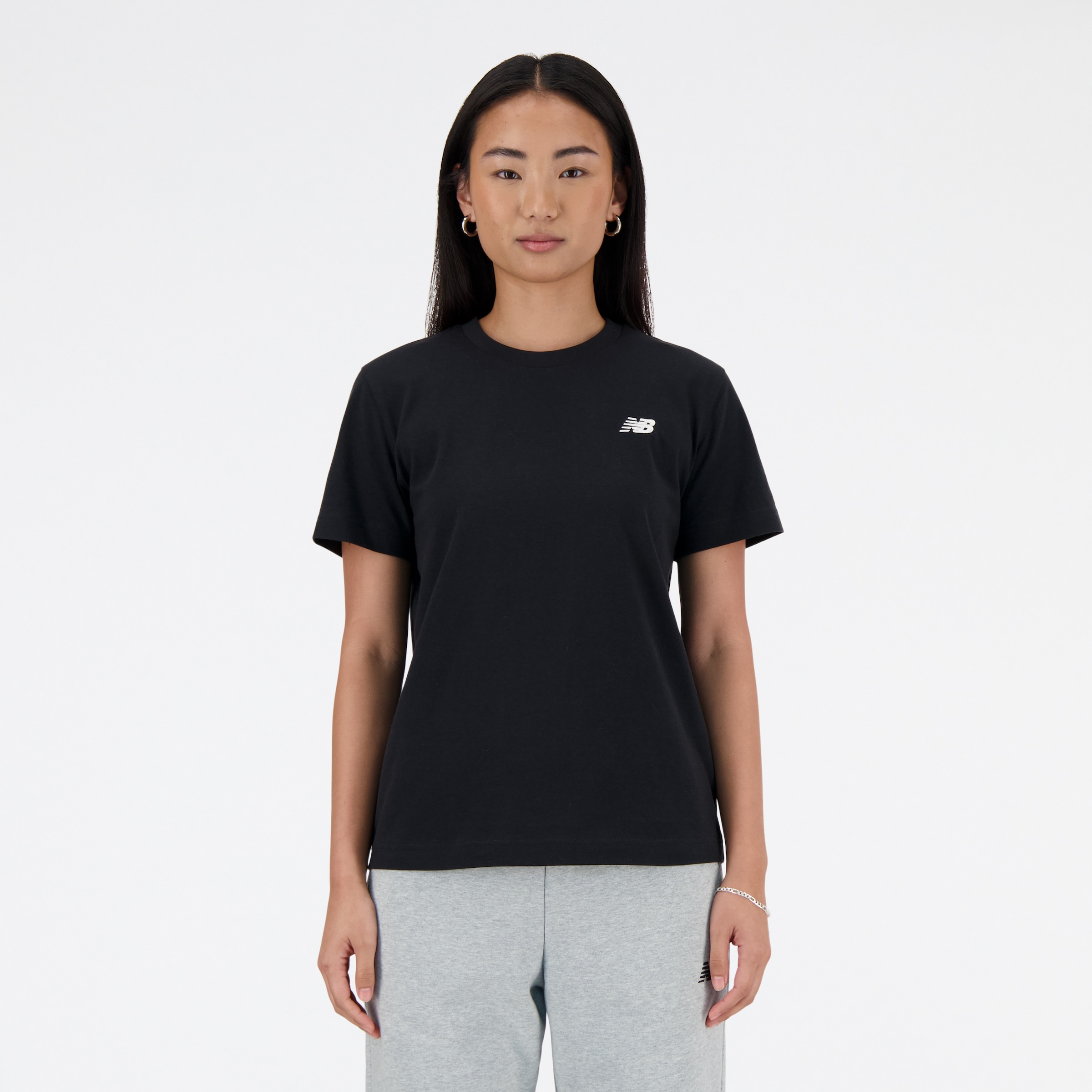 New Balance T-Shirt "SPORT ESSENTIALS JERSEY T-SHIRT" Kurzarm, mit Rundhalsausschnitt