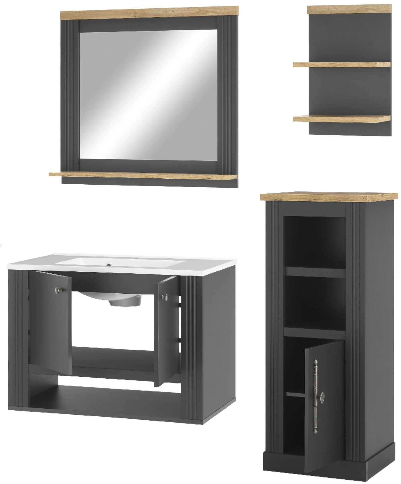 OTTO home Badmöbel-Set "WESTMINSTER, Bad im Landhausstil, 4-teiliges Badezi günstig online kaufen