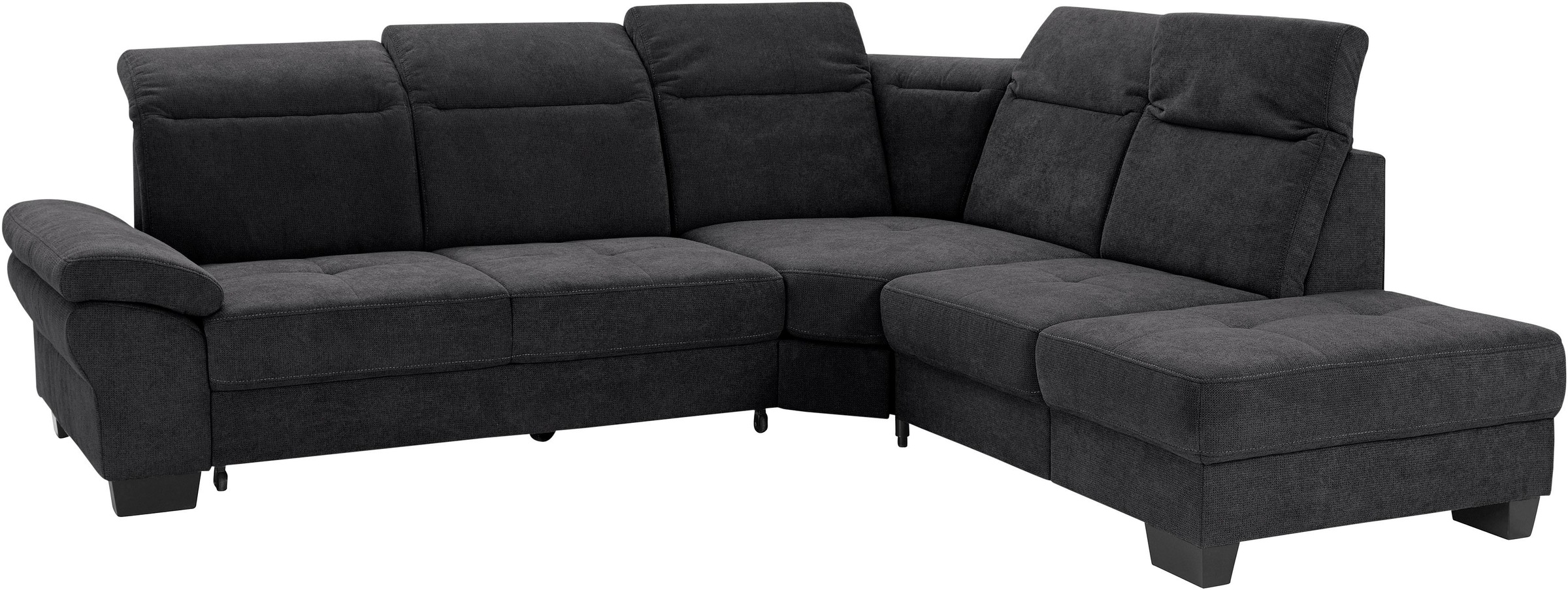 Places of Style Ecksofa »Cornwall L-Form«, incl. Sitztiefenverstellung, mit Bettfunktion und Kopfteilverstellung