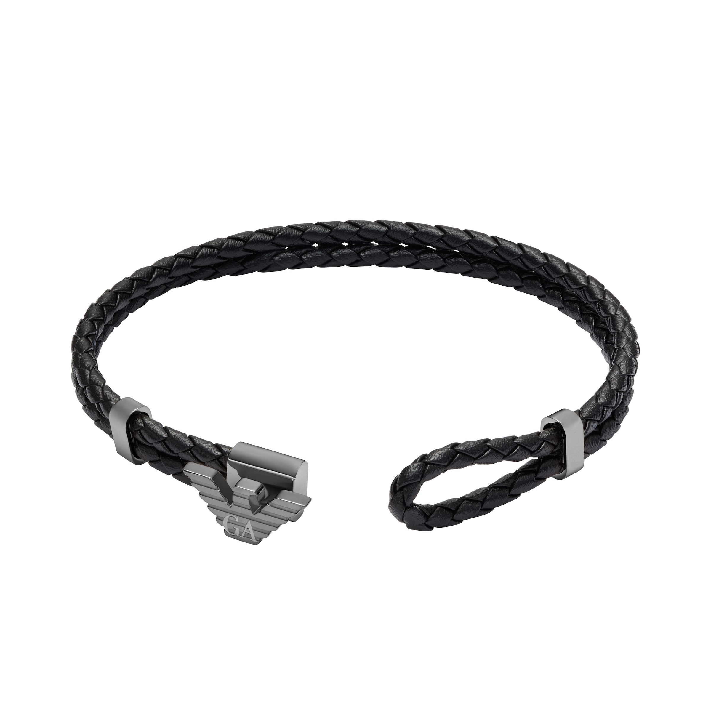 Emporio Armani Lederarmband »Schmuck Geschenk Edelstahl, Leder«