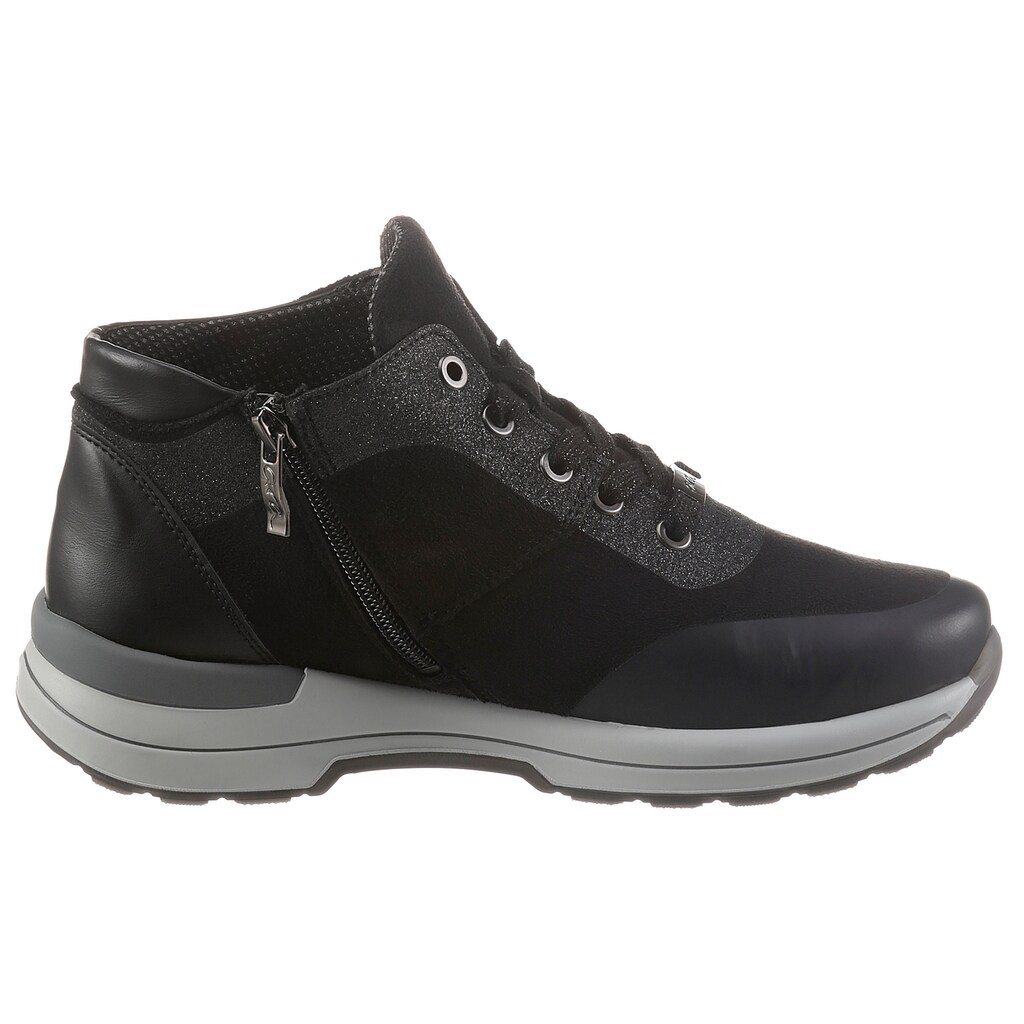 Schuhe Stiefeletten Ara Schnürboots »NARA«, mit Glitter, Komfortweite G schwarz Schuhe Stiefeletten Ara Schnürboots »NARA«, mit Glitter, Komfortweite G schwarz