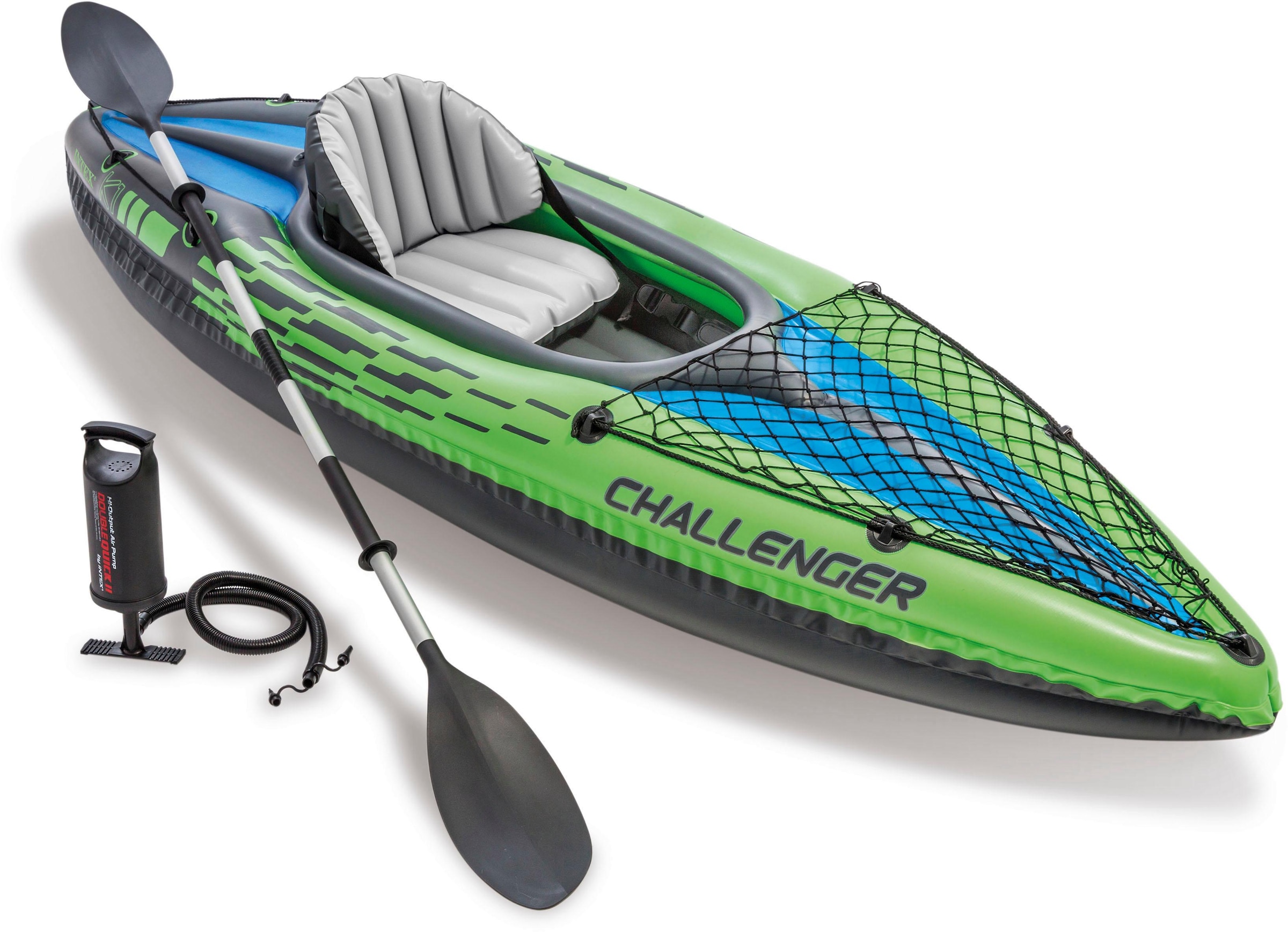 Intex Einerkajak »Challenger K1 Kayak Set«, (Set, 3 St.)