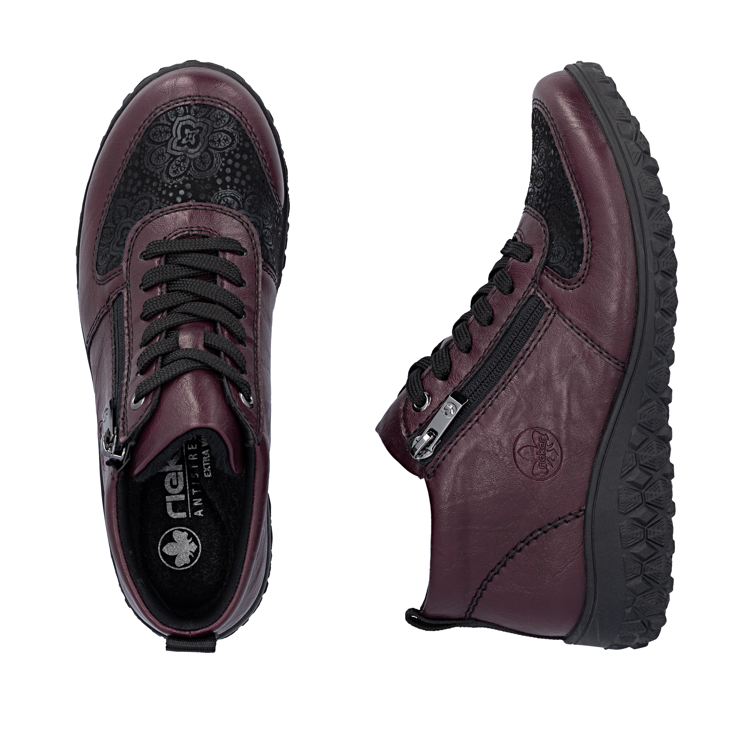 Rieker Sneakerboots, High Top Sneaker, Schnürboots, Stiefelette mit weichem Schaftrand