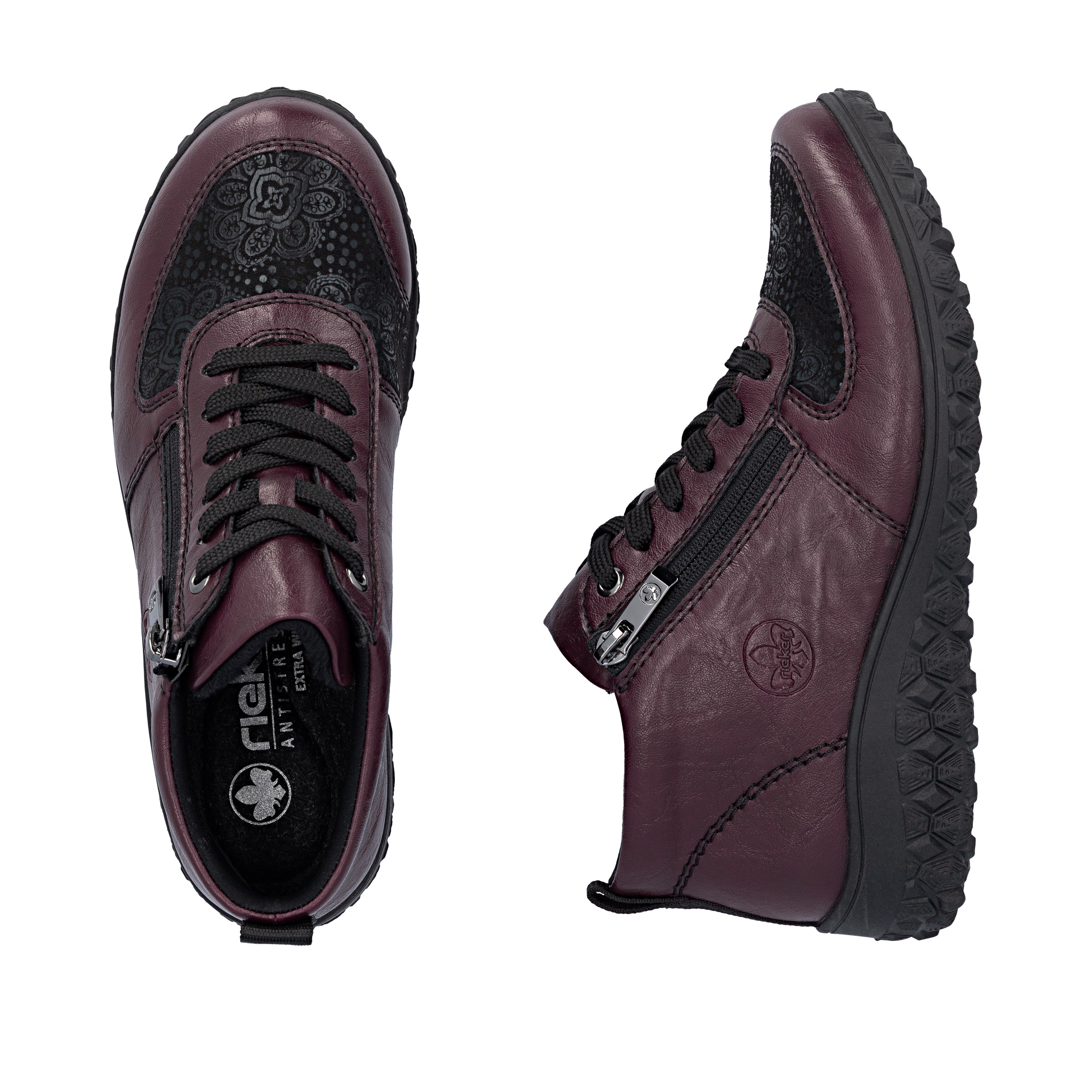 Thumbnail - Rieker Sneakerboots, High Top Sneaker, Schnürboots, Stiefelette mit weichem Schaftrand