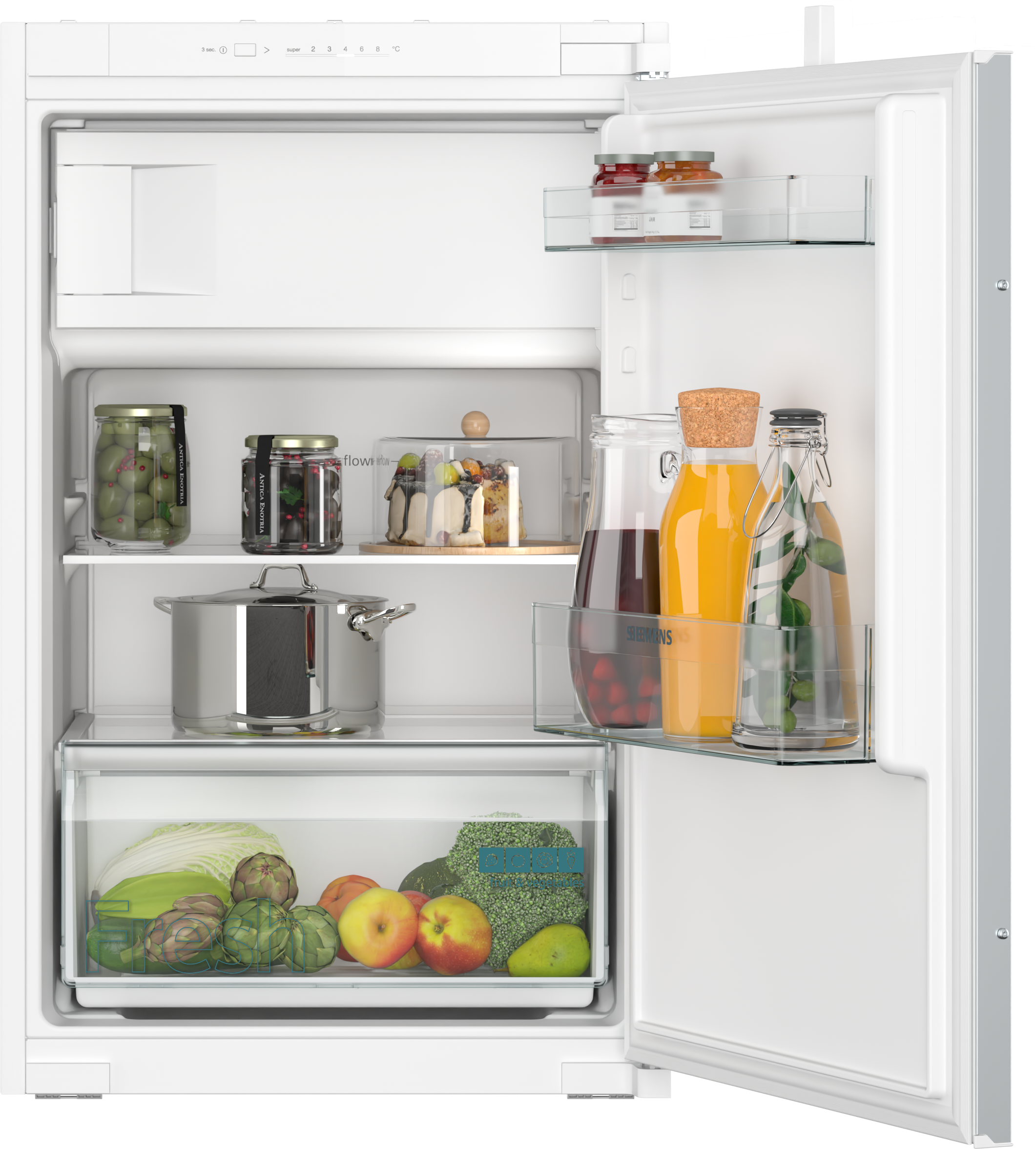 SIEMENS Einbaukühlschrank iQ100 "KI22LNSE0" 87,4 cm hoch 54,1 cm breit günstig online kaufen
