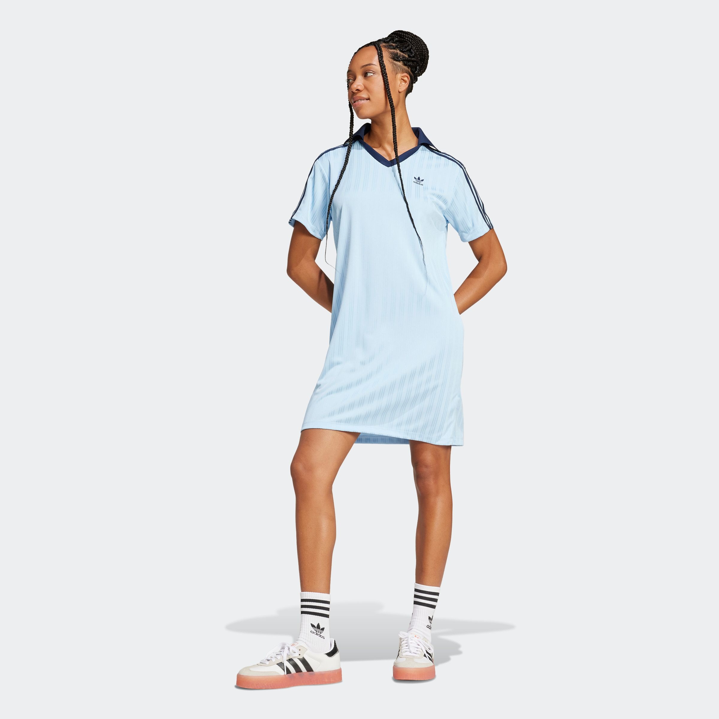 adidas Originals Shirtkleid "V-NECK SS DRESS", (1 tlg.) günstig online kaufen