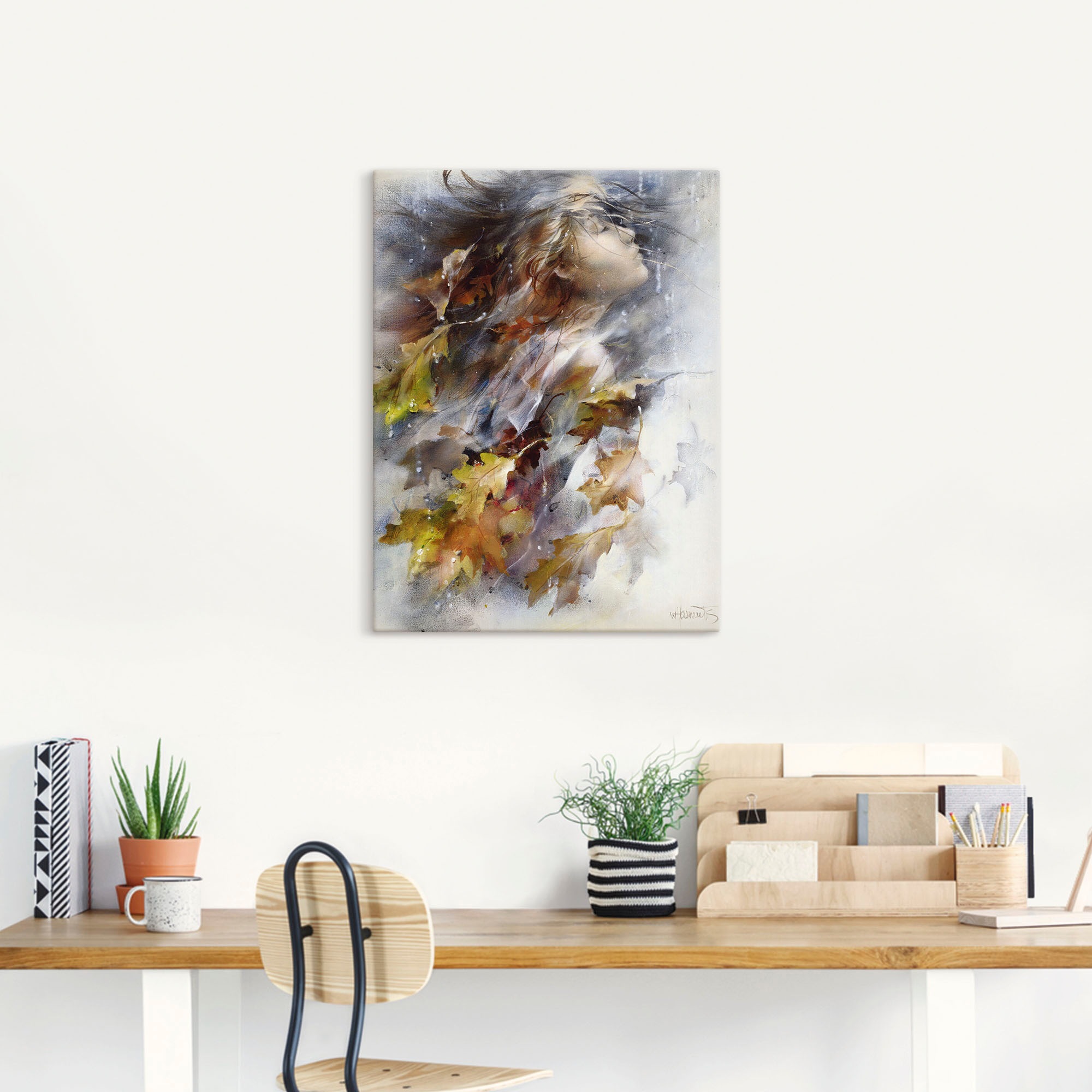 Artland Wandbild »Herbst«, Frau, (1 St.), als Leinwandbild, Poster, Wandaufkleber in verschied. Größen