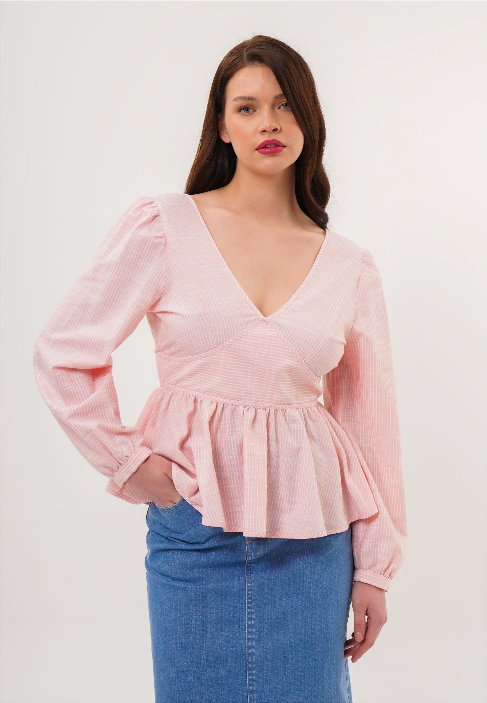 freshlions Klassische Bluse "Brielle", (1 tlg.), mit gestreiftem Design günstig online kaufen