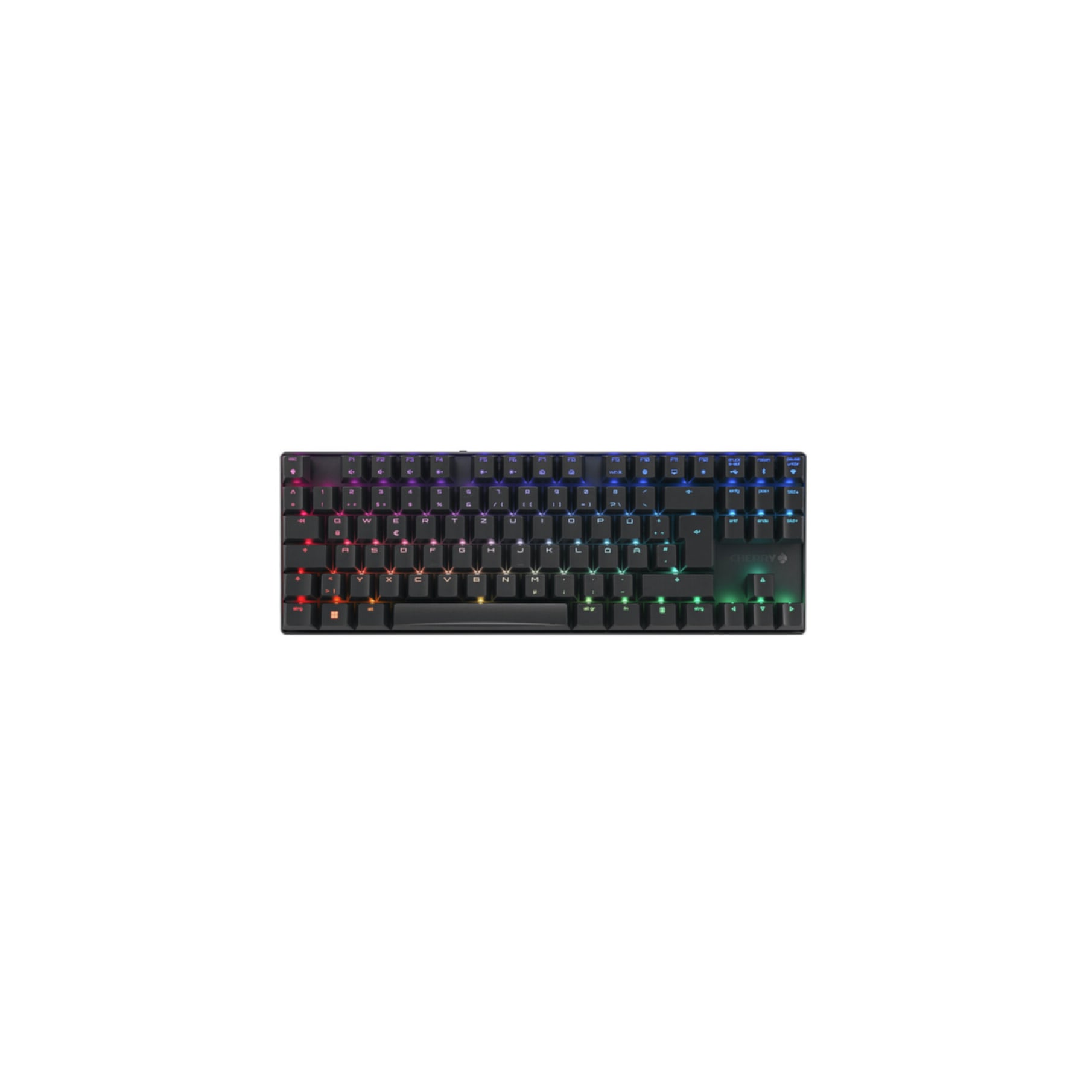 Cherry Tastatur »MX 8.2 TKL Wireless RGB« (Fn-Tasten | Funktionstasten | Gaming-Modus | Lautstärkeregler | USB-Anschluss | ausklappbare Füße | verstellbare Füße)