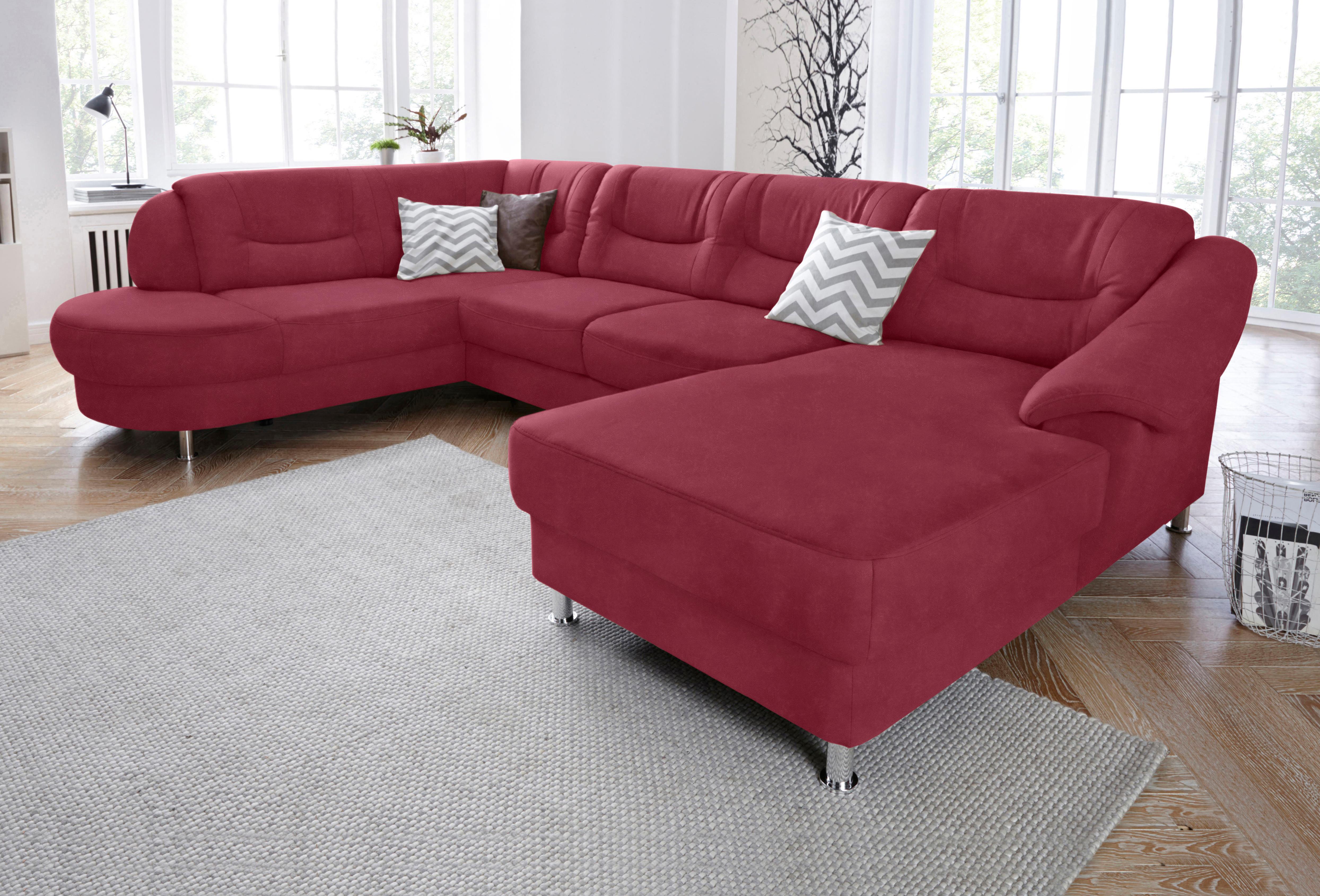 sit&more Wohnlandschaft "Salsa U-Form" mit Federkern, wahlweise mit Schlaffunktion
