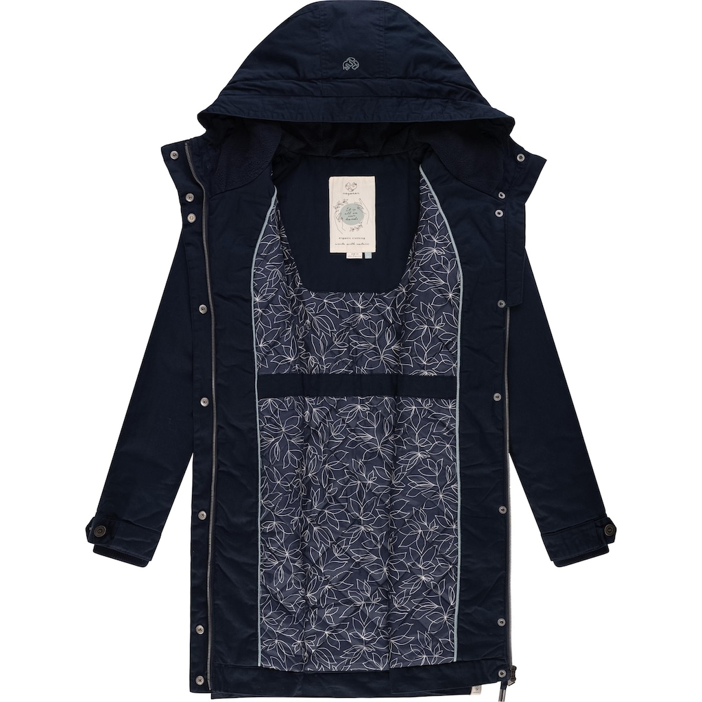 Ragwear Winterjacke »Aurorie Crystal Organic«, mit Kapuze