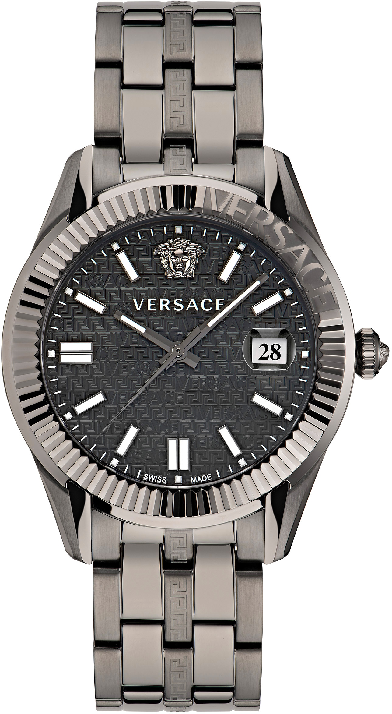 Quarzuhr »GRECA TIME, VE3K00622«, Armbanduhr, Herrenuhr, Datum, Swiss Made,...