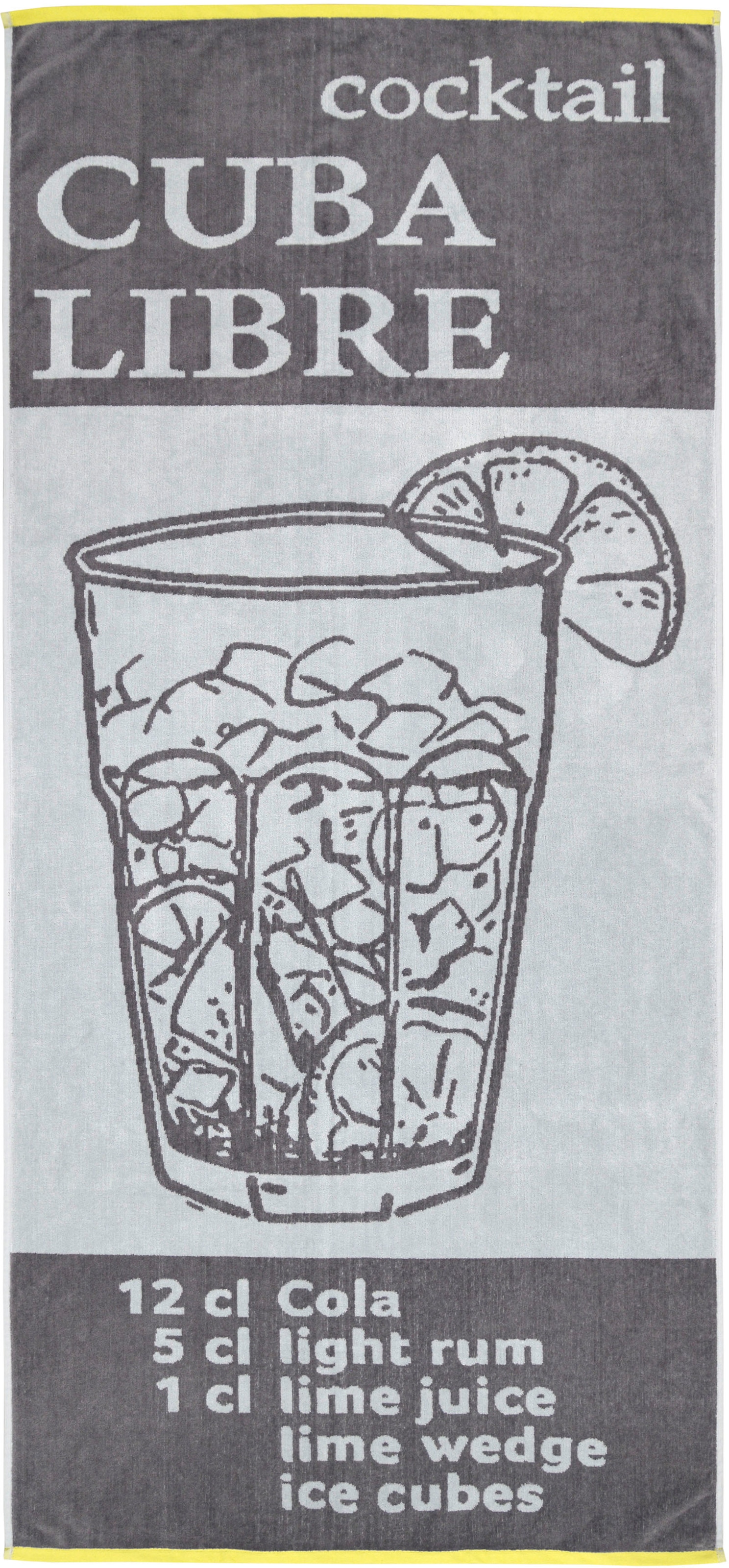 Dyckhoff Strandtuch "Cuba Libre" kuscheliges Velours günstig online kaufen