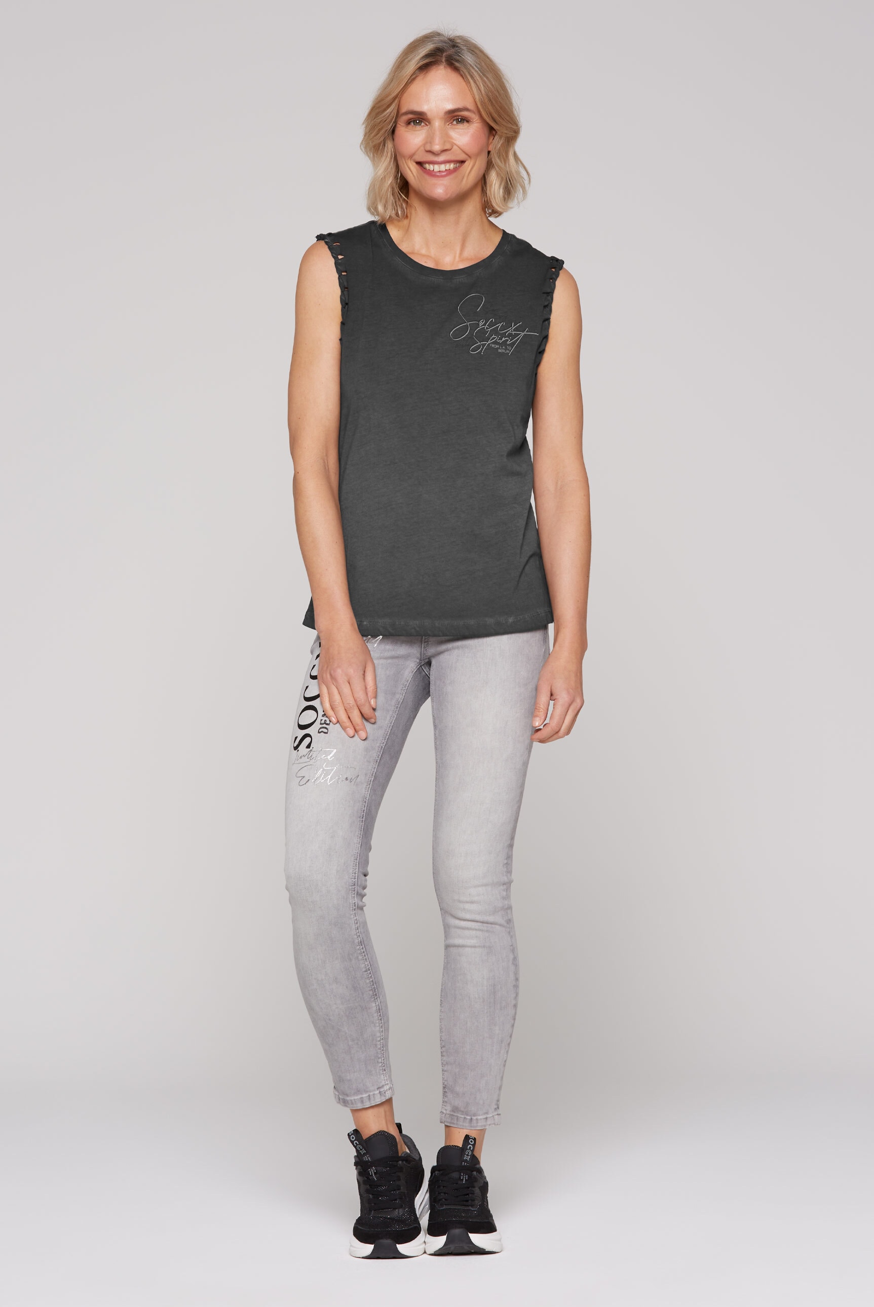 SOCCX Tanktop, aus Baumwolle
