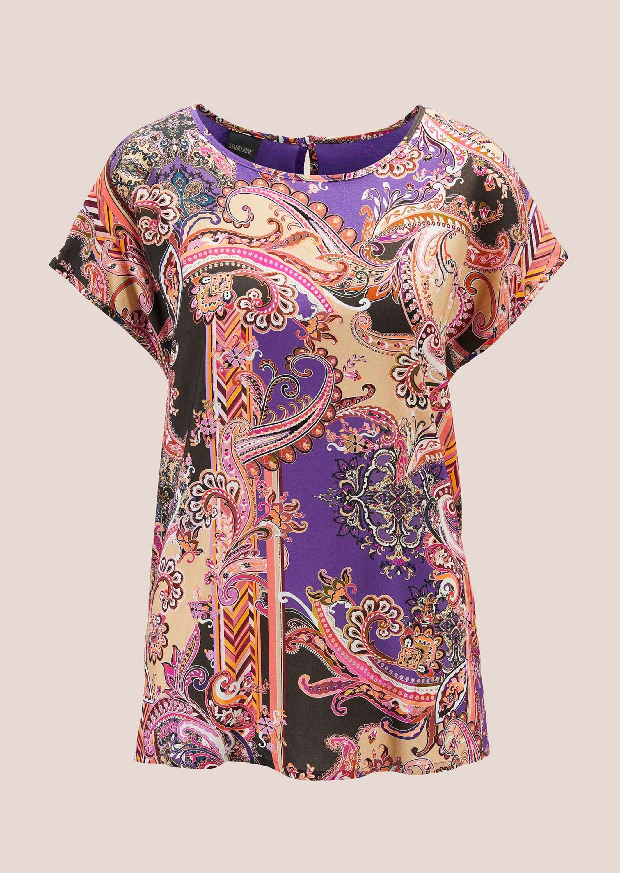 MADELEINE Shirtbluse "Shirtbluse Jerseyshirt mit Unikat-Print"