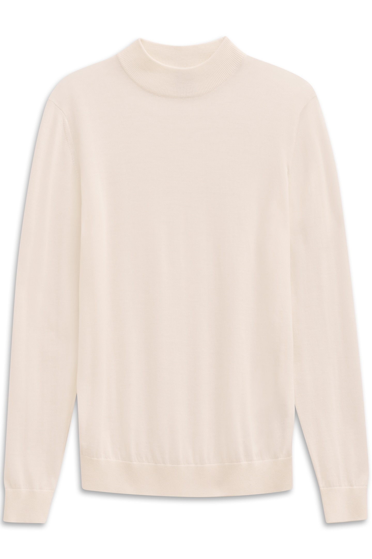 bugatti Rollkragenpullover »Regular Fit«, aus Merino-Wolle-Seide-Mix