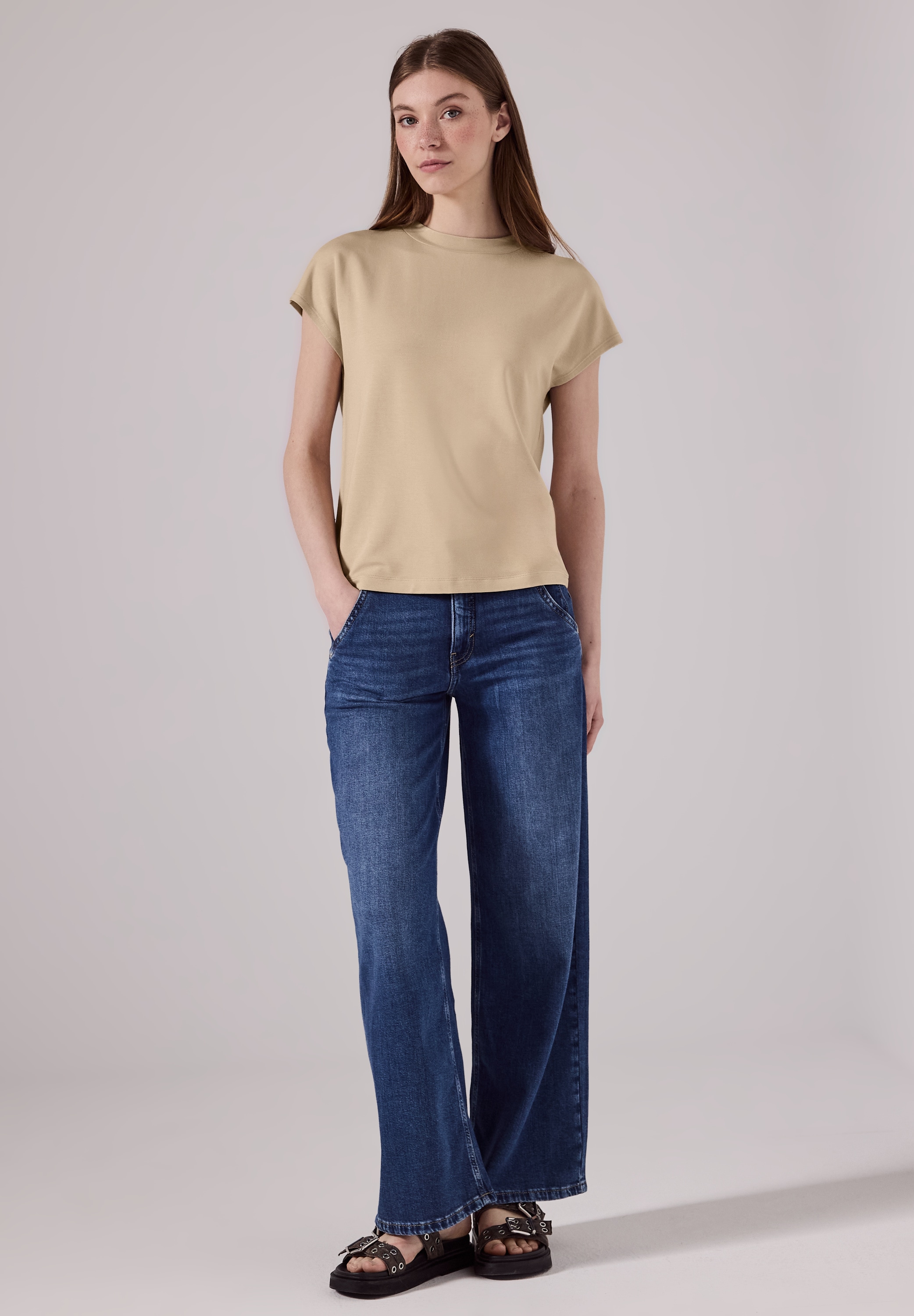 STREET ONE T-Shirt, mit Turtleneck
