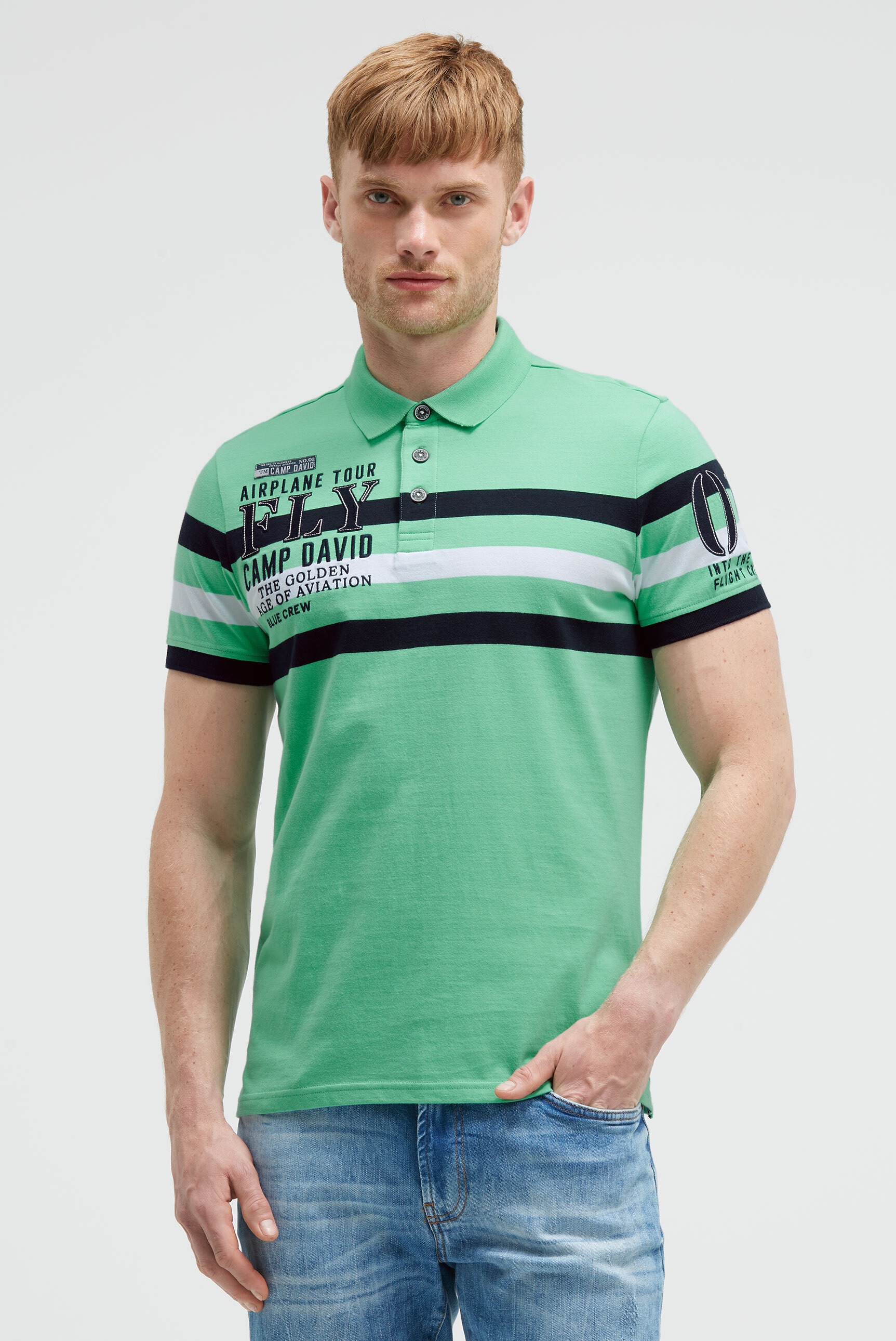 CAMP DAVID Poloshirt, mit Stickerei günstig online kaufen