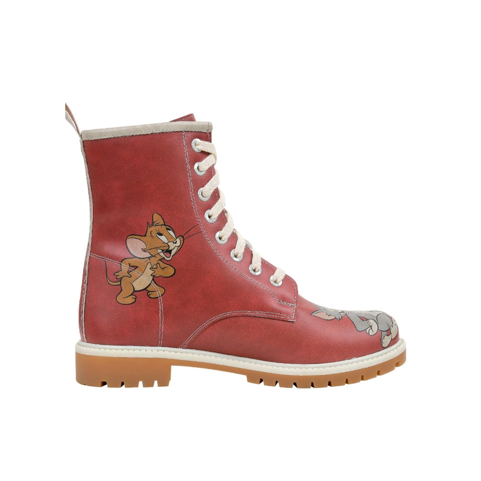 DOGO Schnürboots »Longe Boots Schnürstiefel Tom & Jerry Wb Damen Stiefeletten«  Handgefertigt