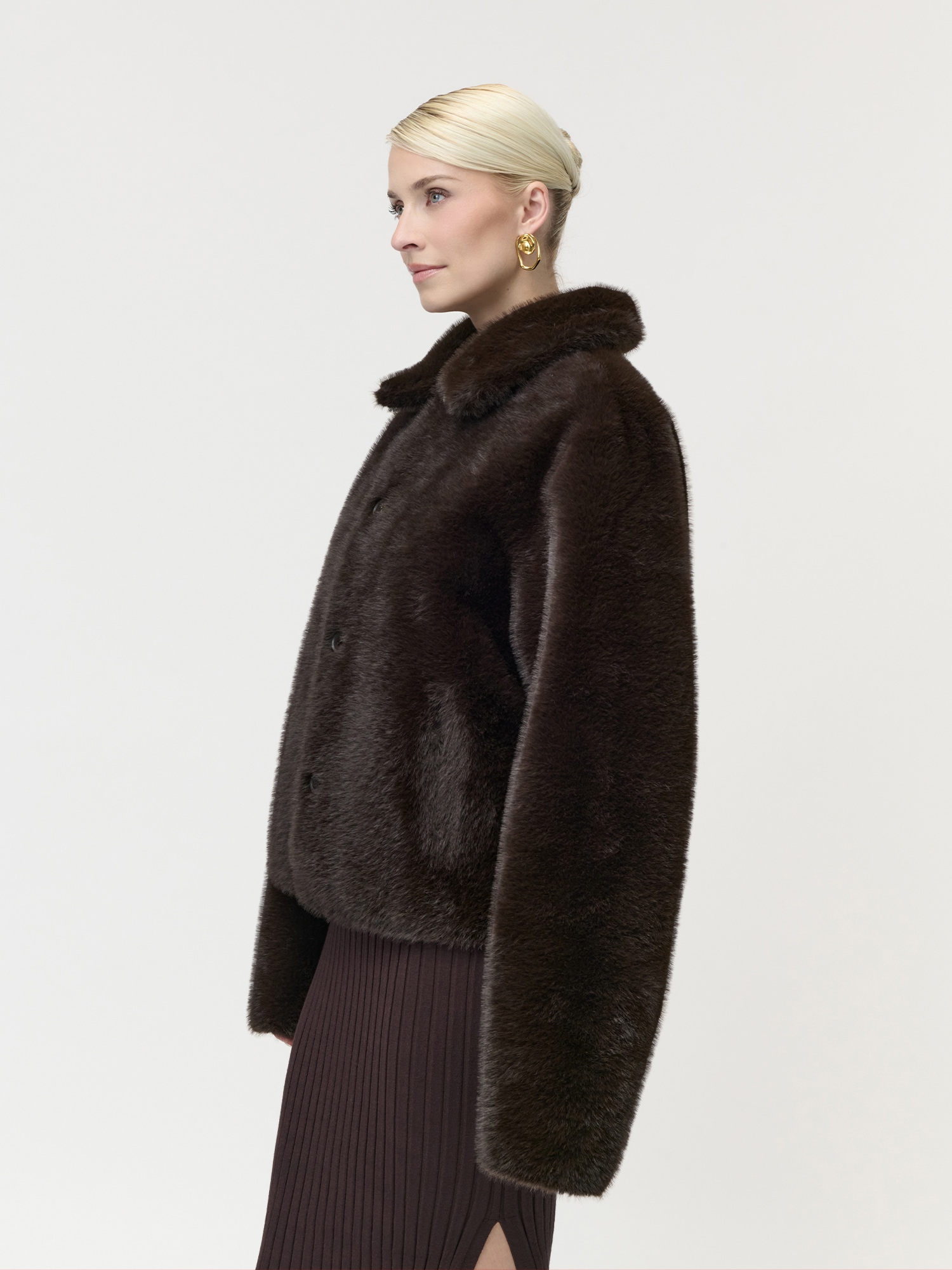 LeGer Wendejacke »Masha, LeGer by Lena Gercke« aus Lederimitat und Plüschfell