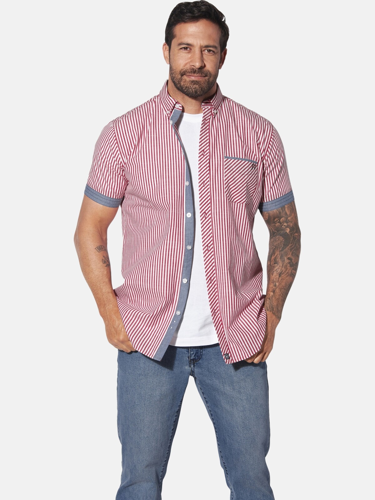 Jan Vanderstorm Kurzarmhemd "Kurzarmhemd ODHELD" 1 Stk. günstig online kaufen