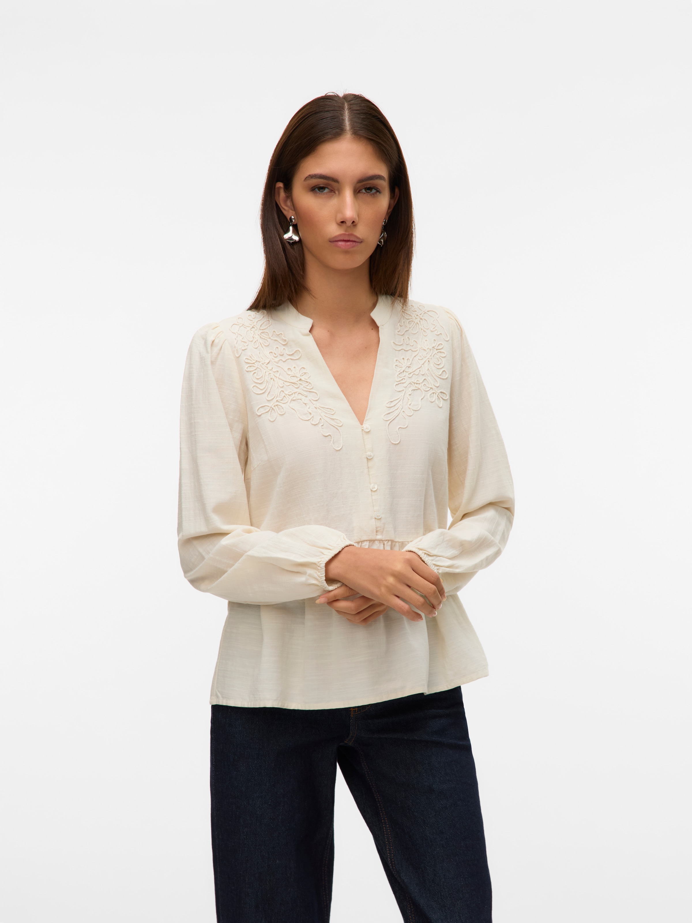 Vero Moda Blusentop »VMLOUISE LS TOP WVN«