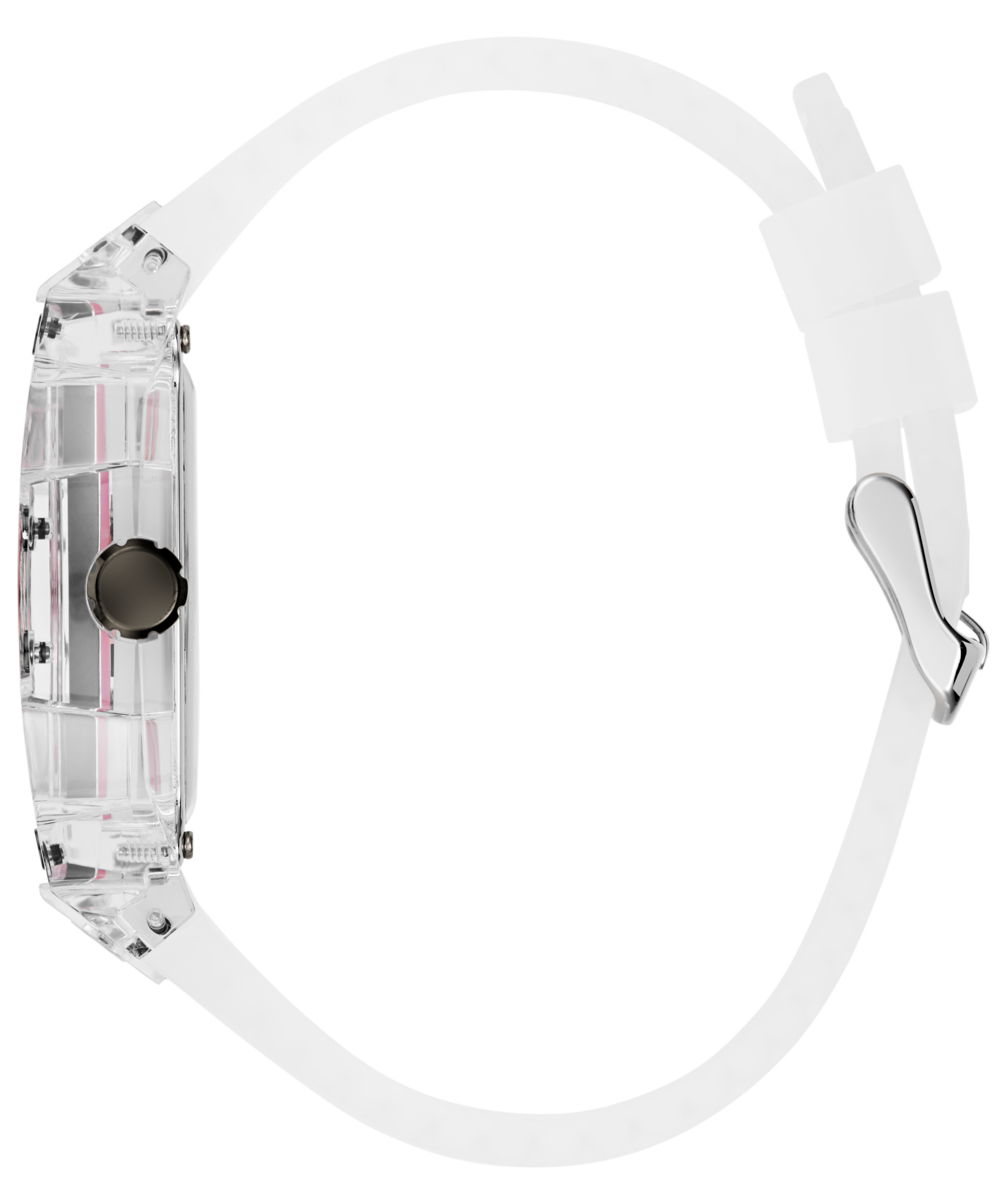 Guess Multifunktionsuhr »SPORTING PINK« Quarzuhr, Armbanduhr, Herrenuhr, Silikonarmband, analog, Tag