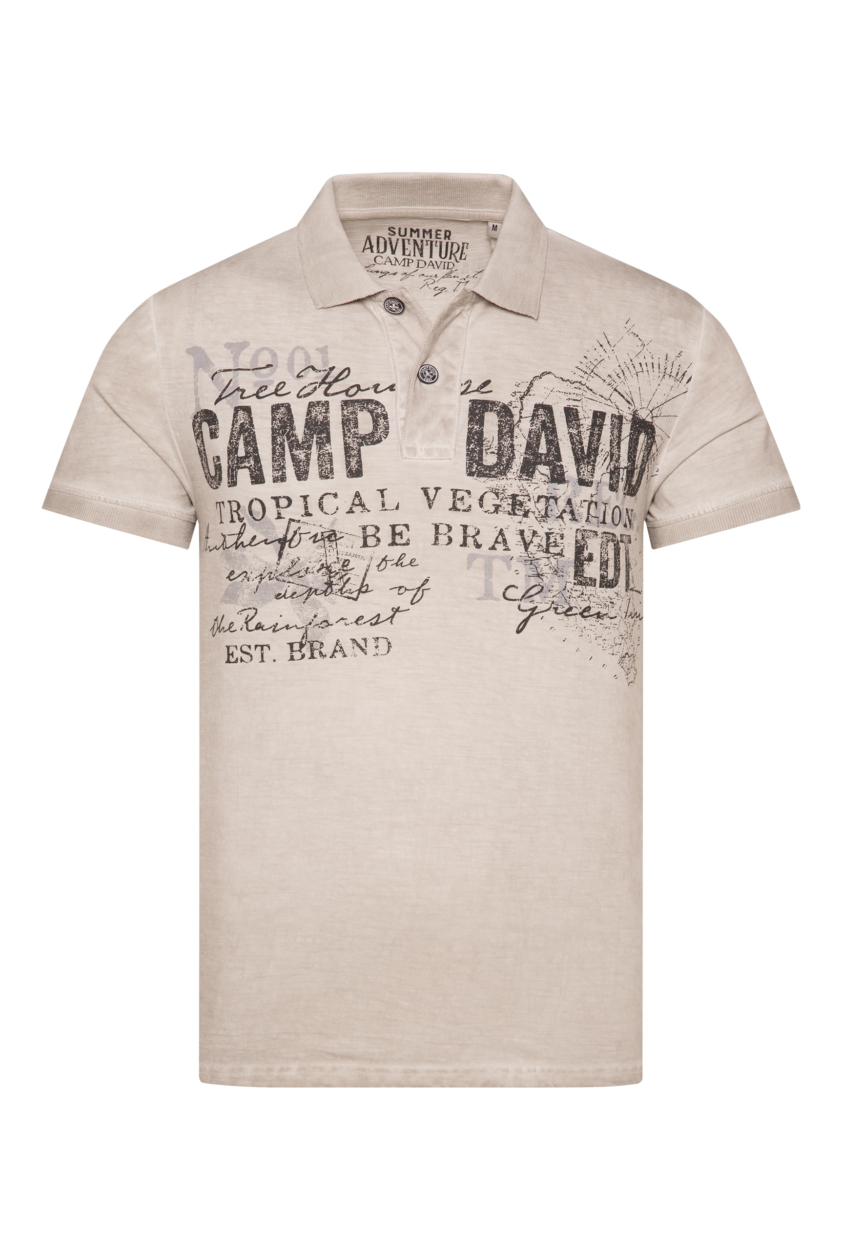 CAMP DAVID Poloshirt, aus Baumwolle