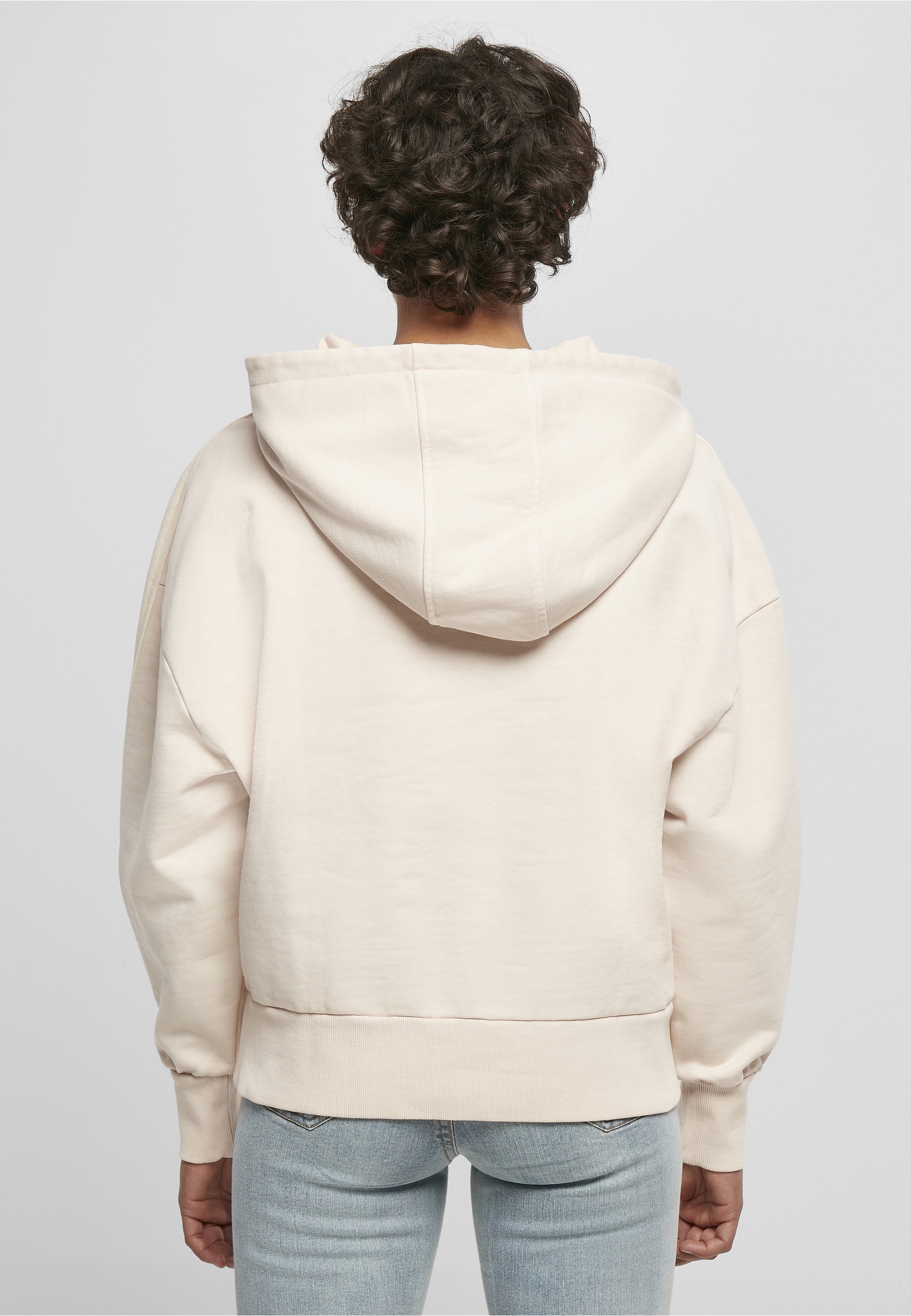 URBAN CLASSICS Rundhalspullover »Urban Classics Damen Ladies Heavy Terry Garment Dye Hoody« 1 Stk.