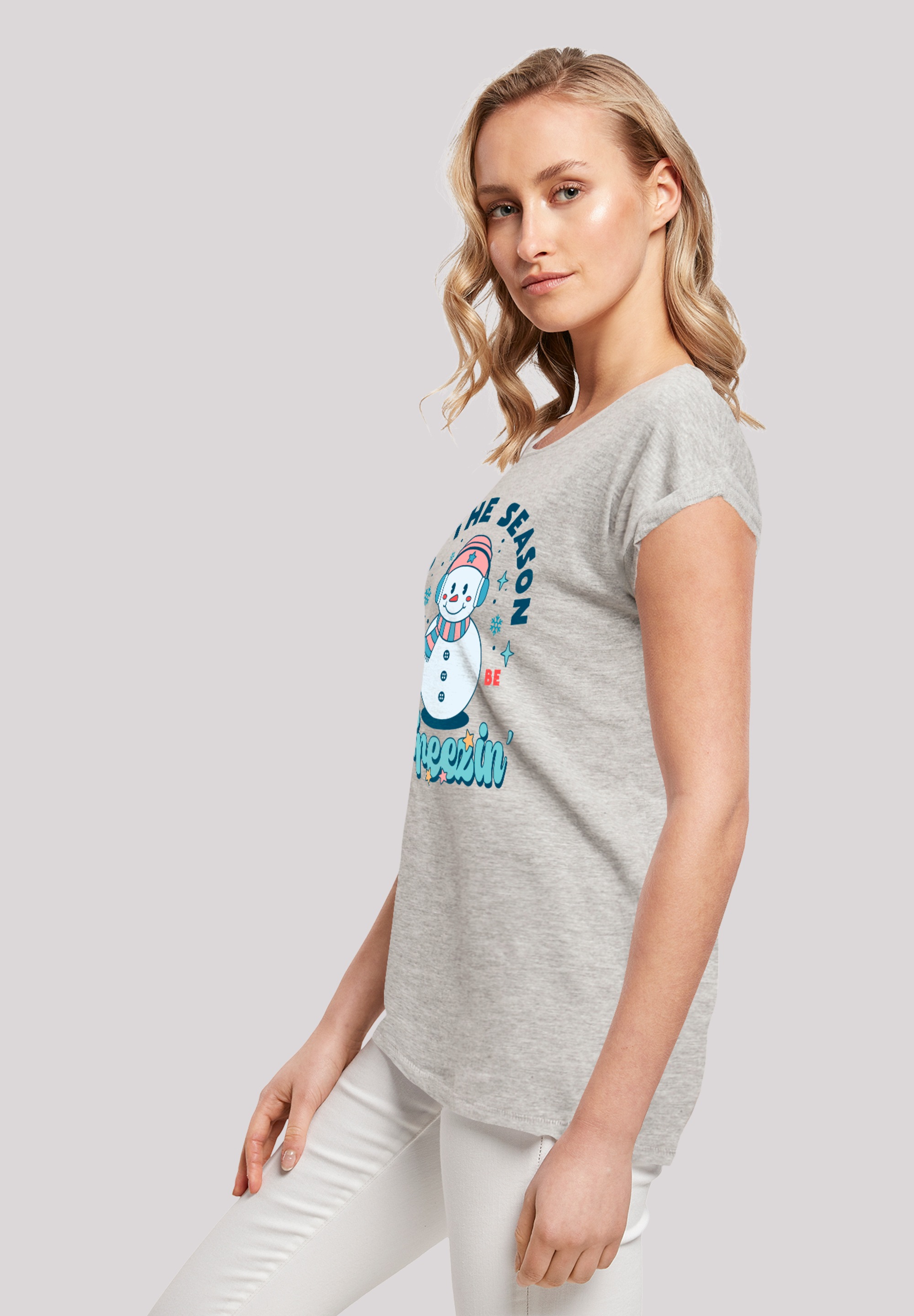 F4NT4STIC T-Shirt »Tis The Season to Be Freezin Winter«, Premium Qualität