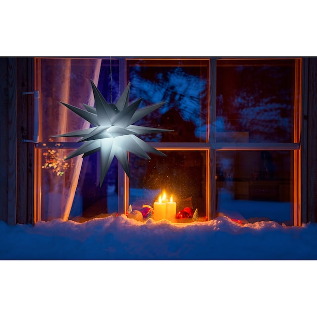 BONETTI LED Stern »Weihnachtsstern«, 3er Set, in 3D-Optik, Batteriebetrieb,  Ø 25 cm, Weihnachtsdeko bestellen | BAUR