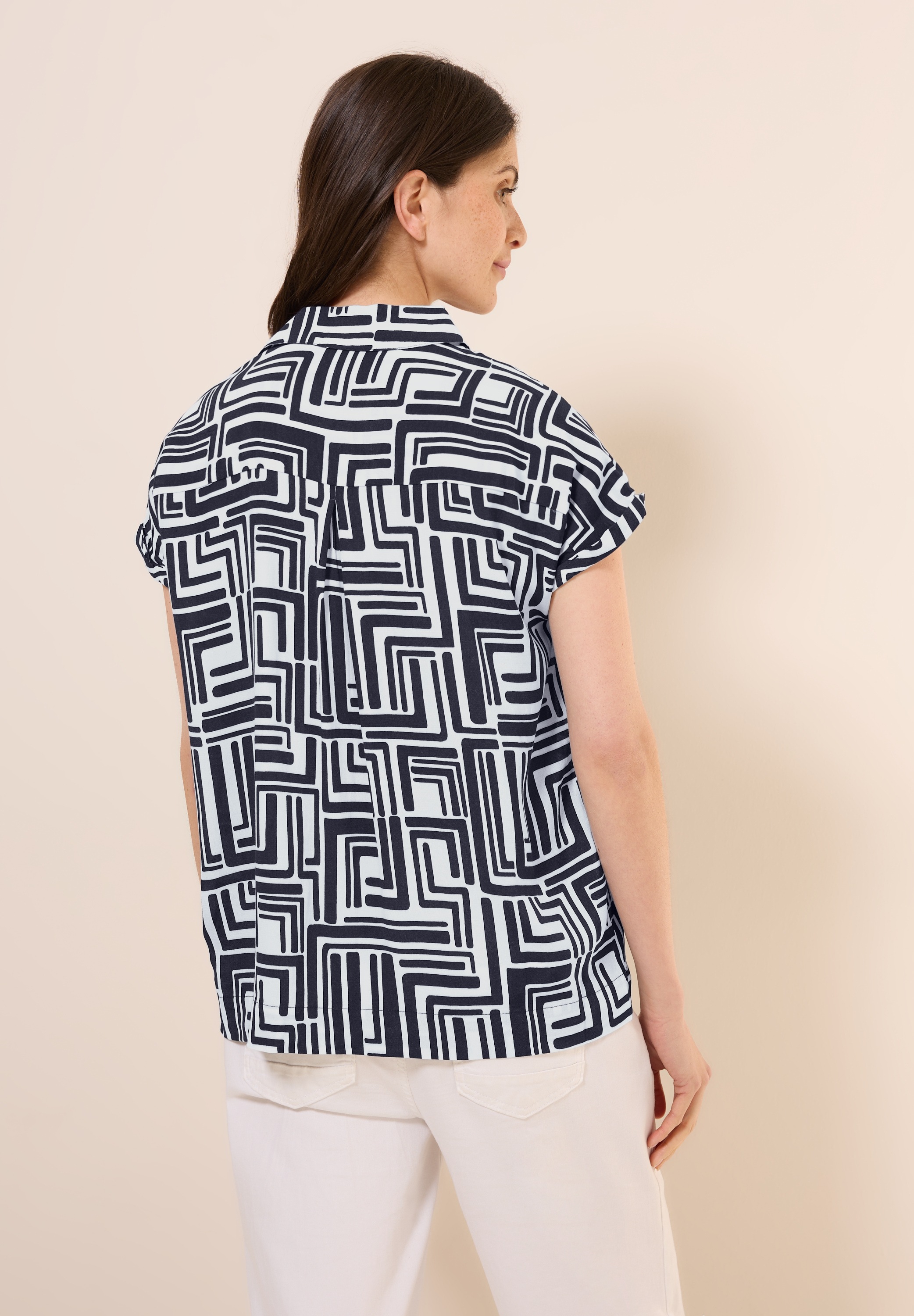 Cecil Hemdbluse, mit Seitlichen Einschlitzen am Saum günstig online kaufen