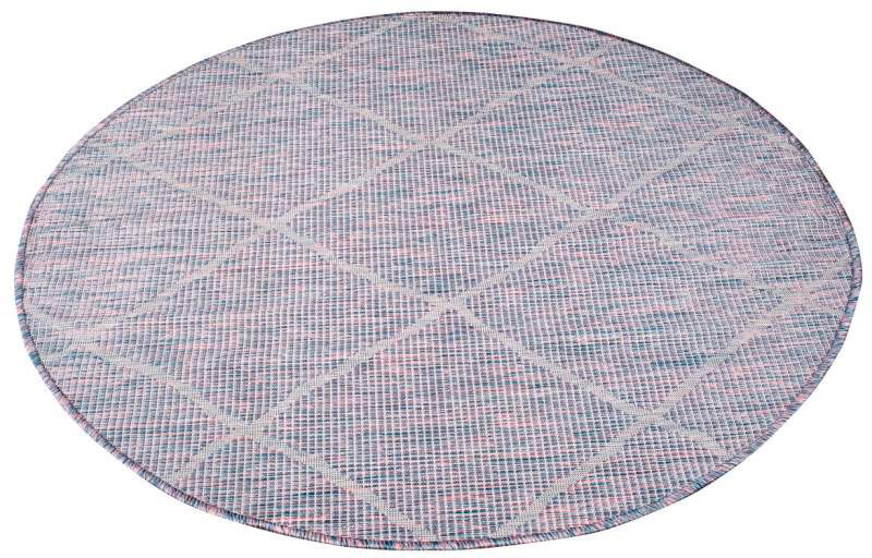 Carpet City Outdoorteppich "PALM3075" rund 5 mm Höhe Wetterfest & UV-bestän günstig online kaufen
