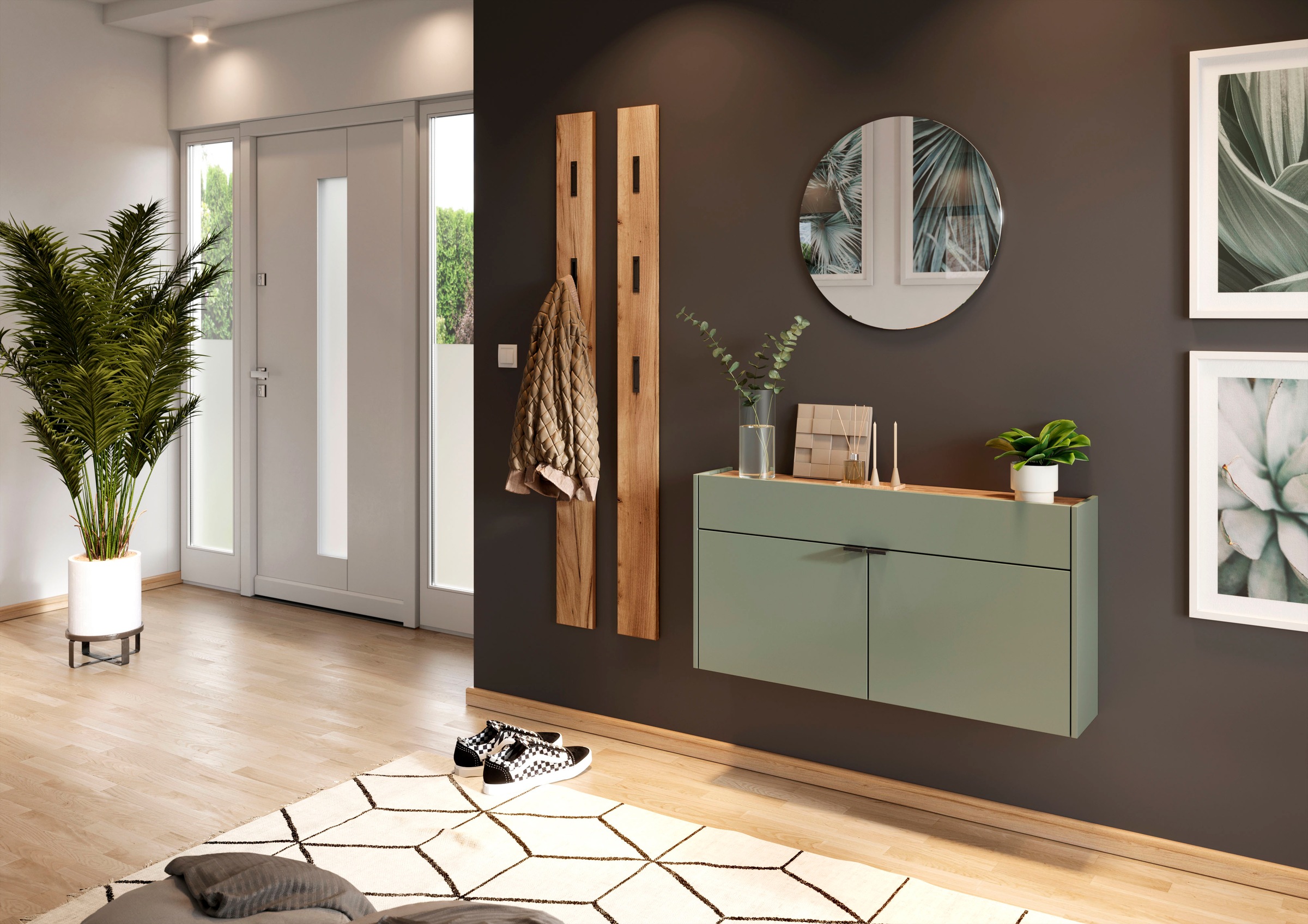 GERMANIA Hängeschuhschrank "Ameca" Türen mit Soft-Close, 110x22x57 cm, Made günstig online kaufen