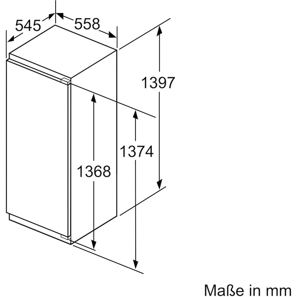 BOSCH Einbaukühlschrank »KIL52AFE0«, KIL52AFE0, 139,7 cm hoch, 55,8 cm breit